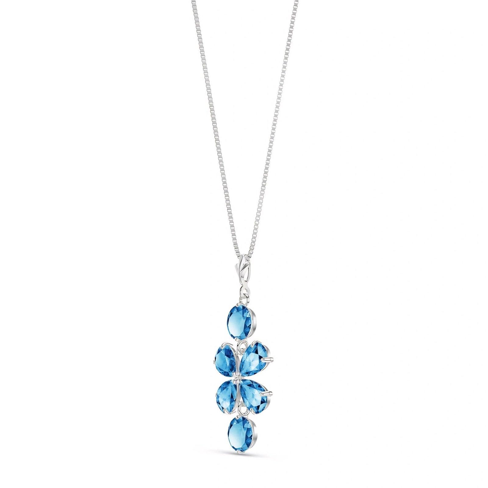 White Gold Classic Necklace Citrine 10K — Arianna