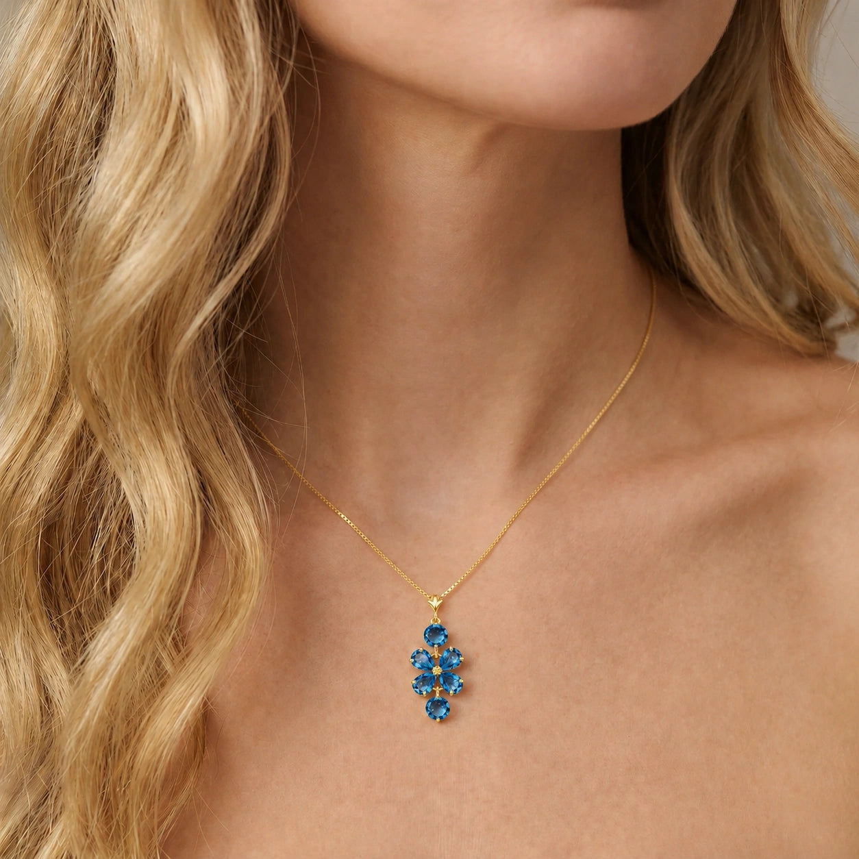 Yellow Gold Classic Necklace Citrine 10K — Arianna