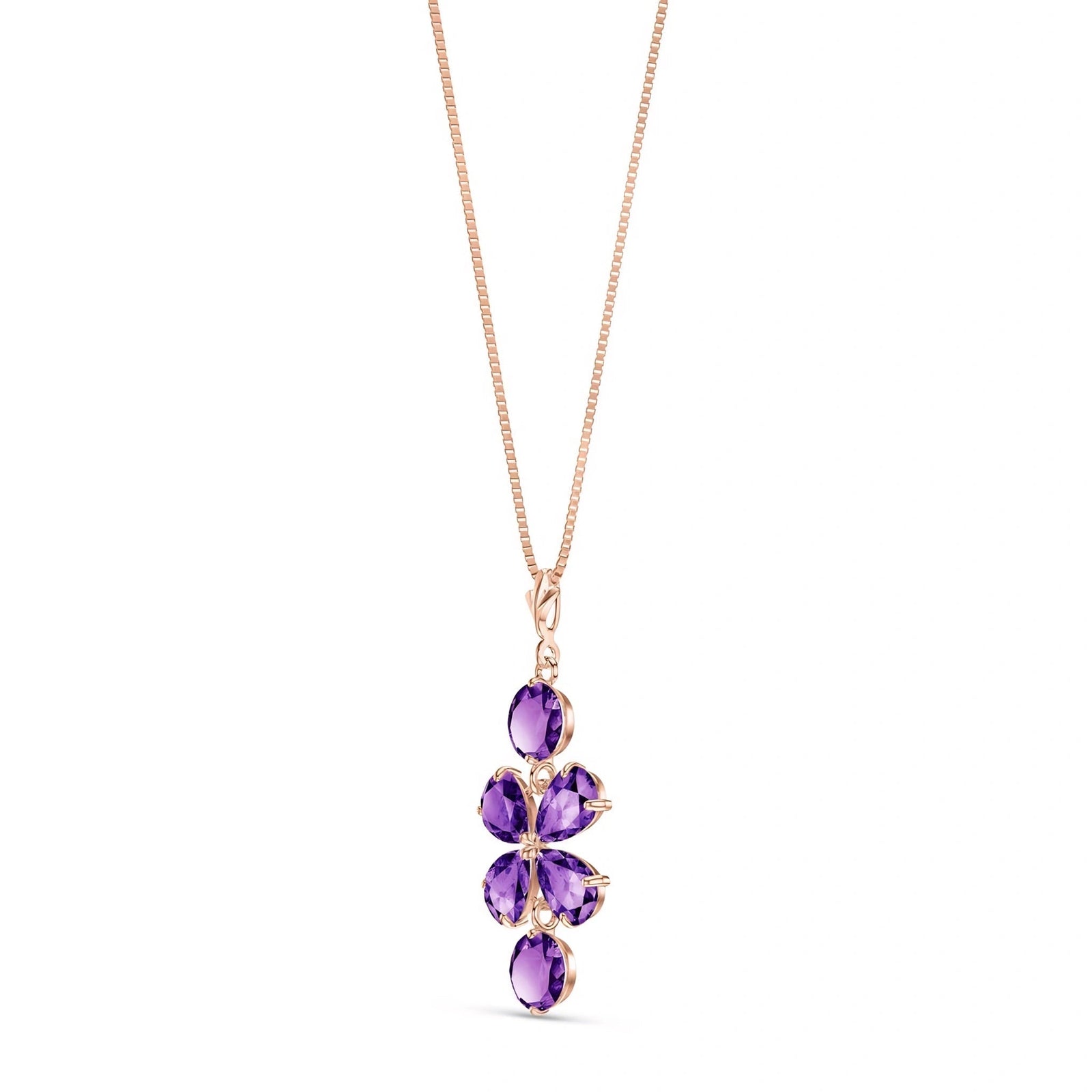 Rose Gold Classic Necklace Emerald 10K — Arianna