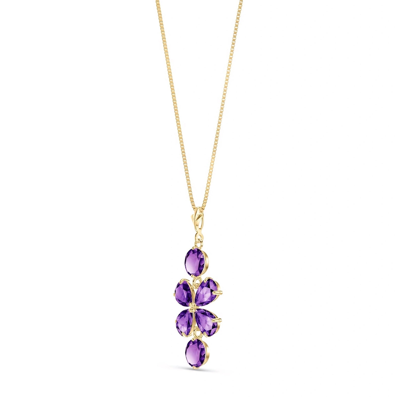 Yellow Gold Classic Necklace Emerald 10K — Arianna