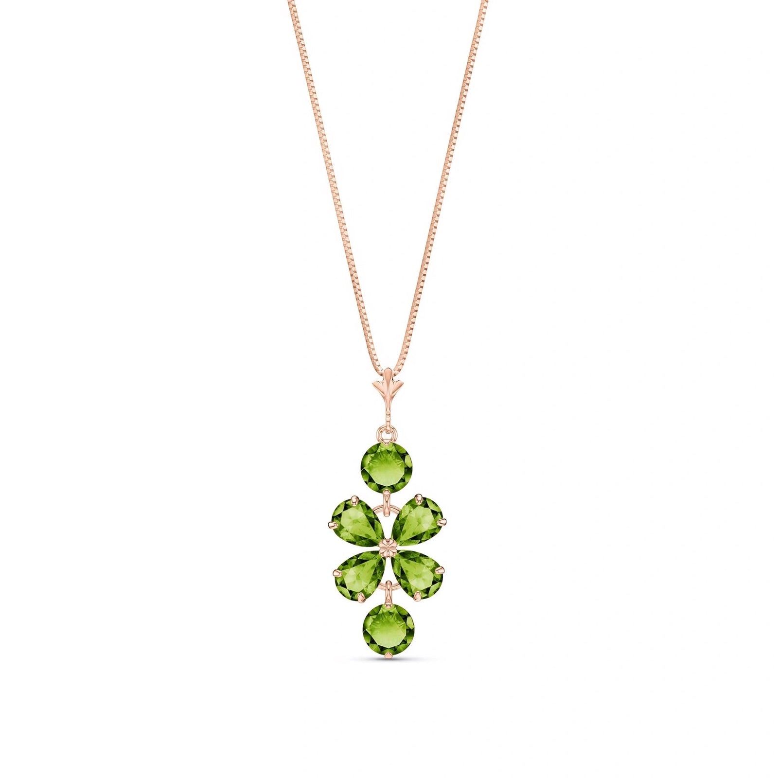 Rose Gold Classic Necklace Garnet 10K — Arianna