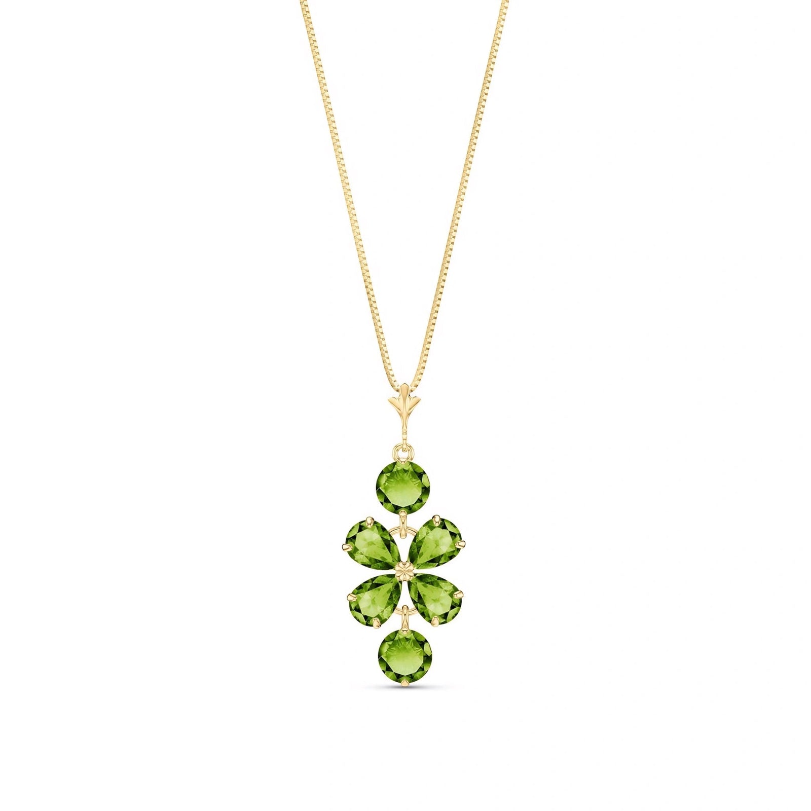 Yellow Gold Classic Necklace Garnet 10K — Arianna