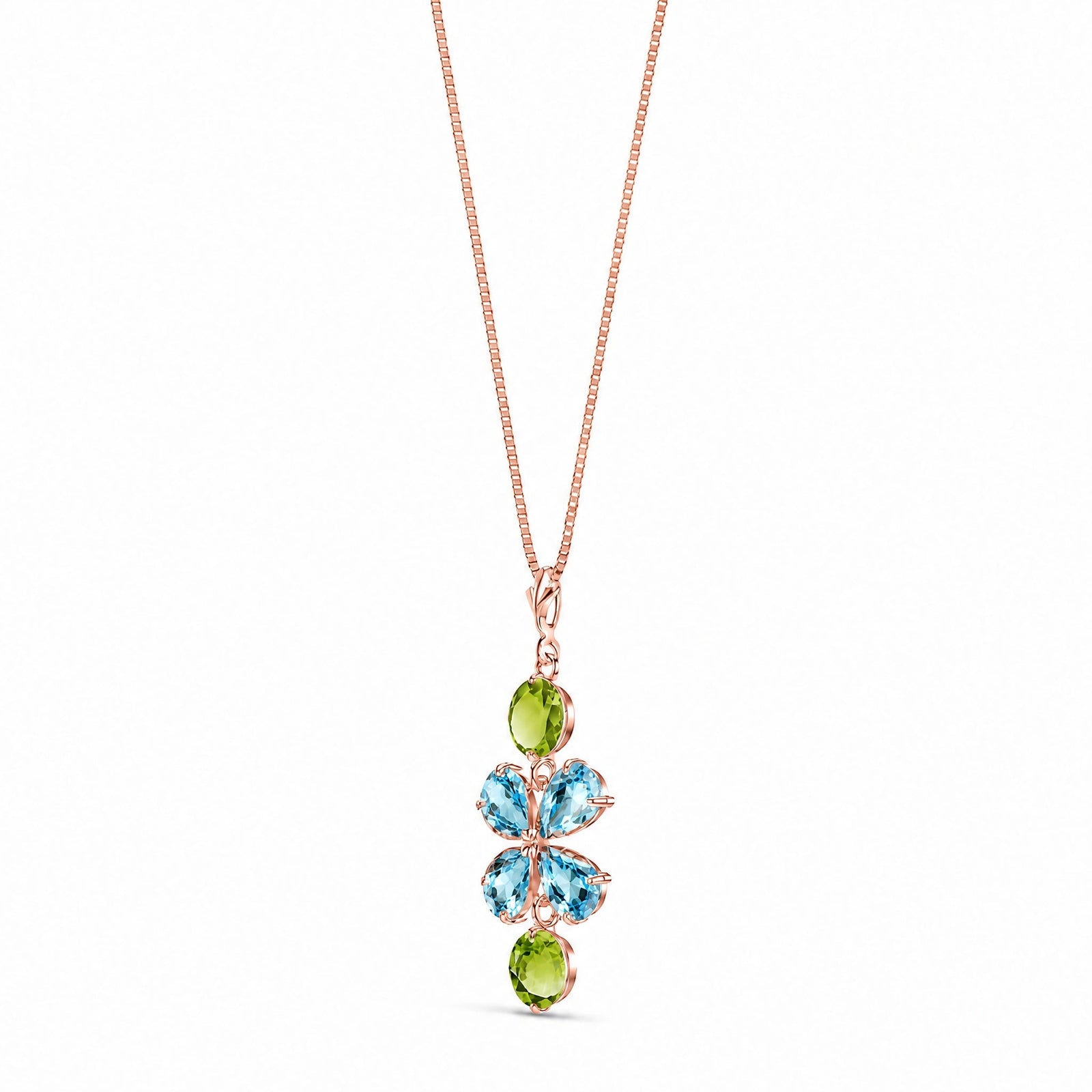 Rose Gold Classic Necklace Peridot 10K — Arianna