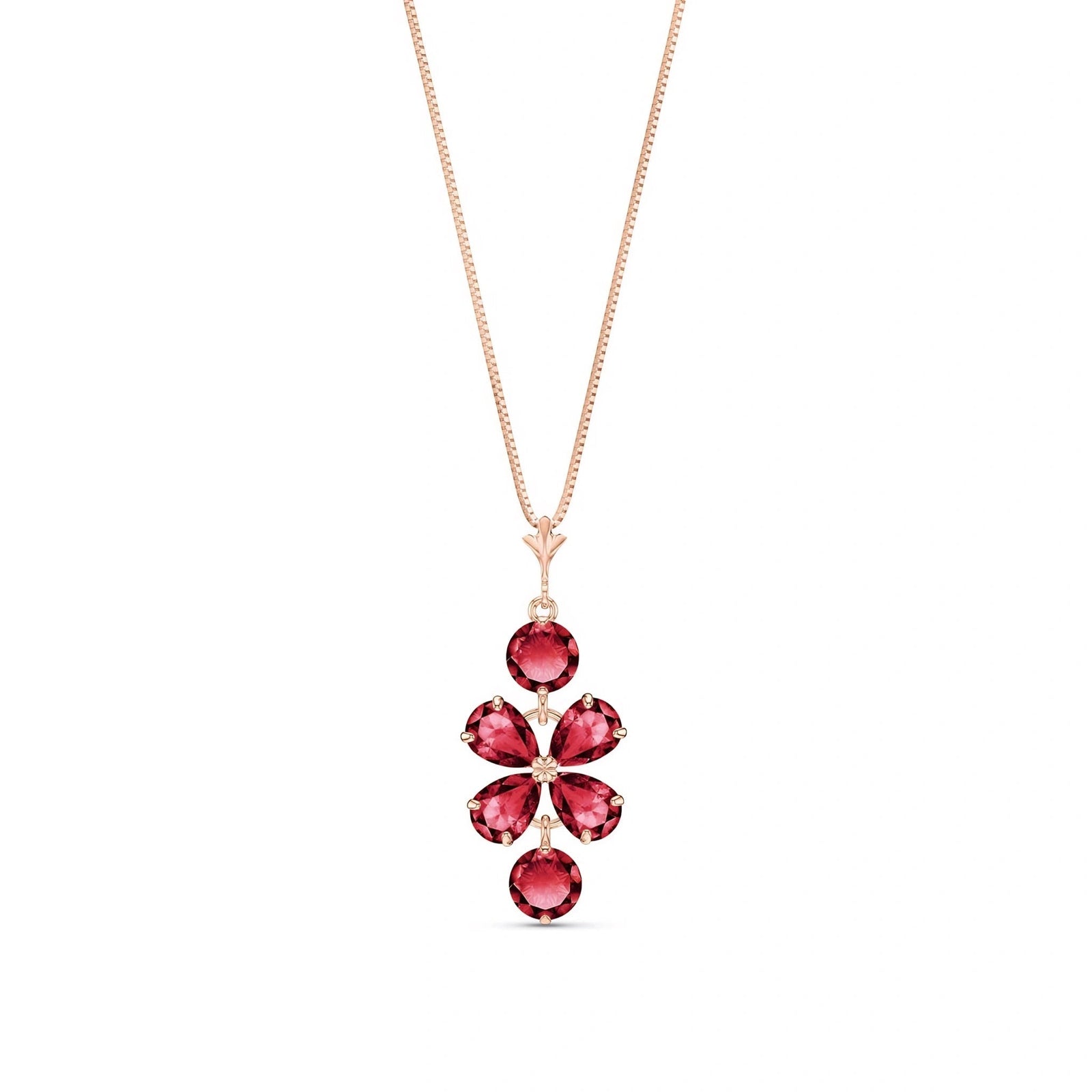 Rose Gold Classic Necklace Ruby 10K — Arianna