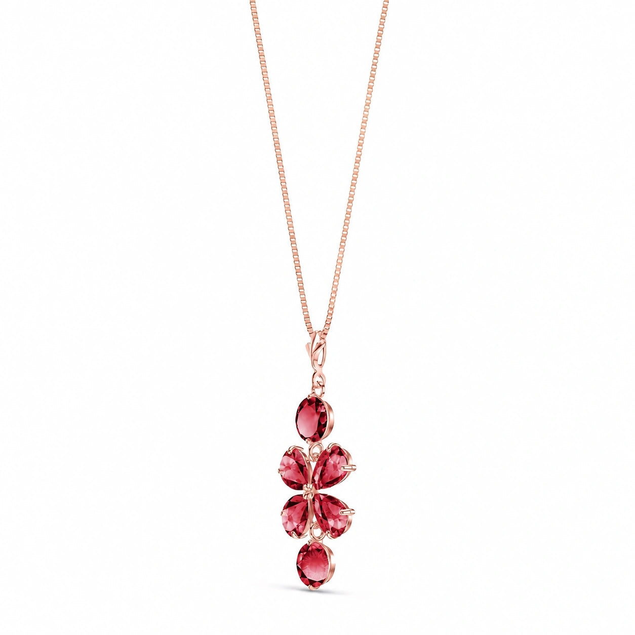 Rose Gold Classic Necklace Ruby 10K — Arianna