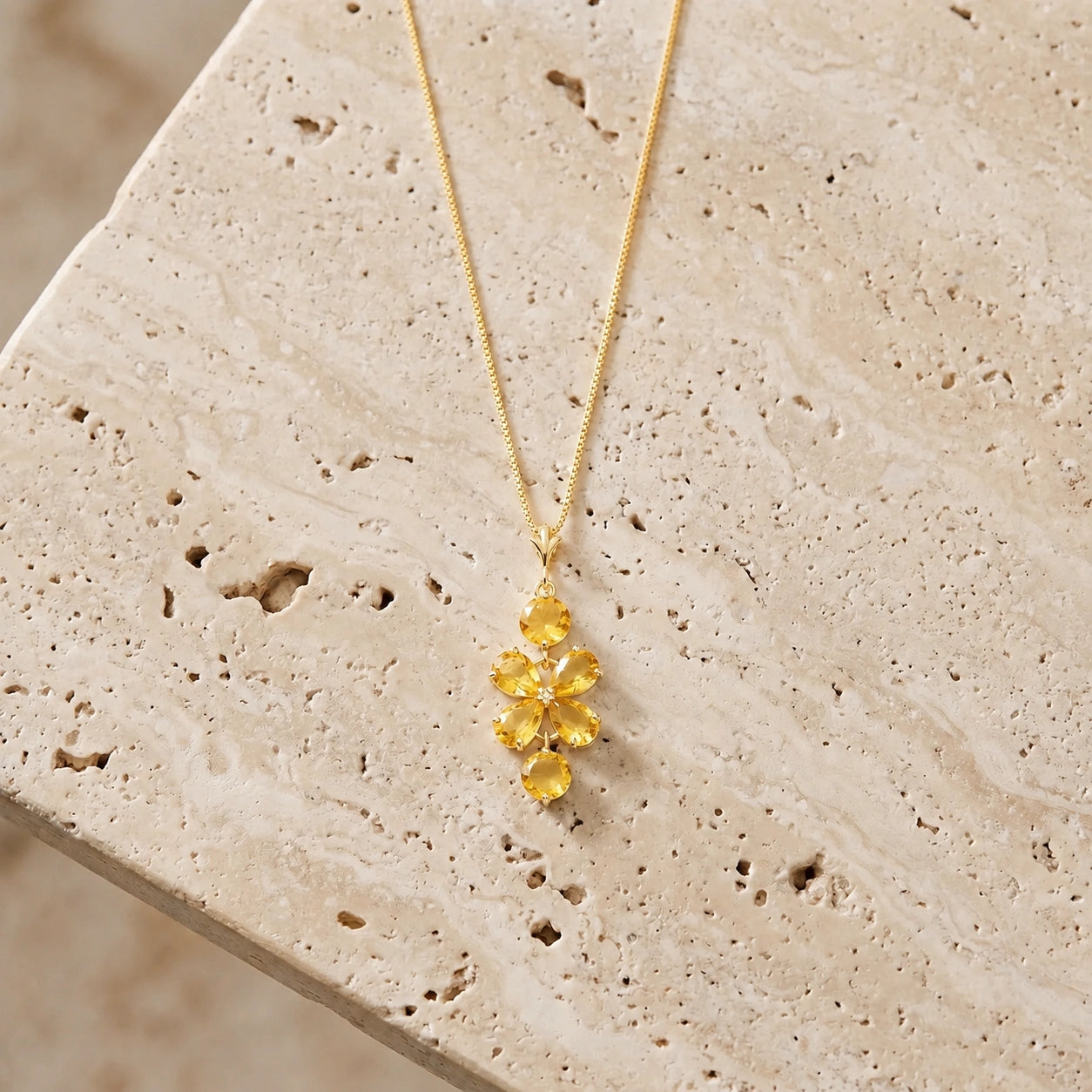 Yellow Gold Classic Necklace Ruby 10K — Arianna