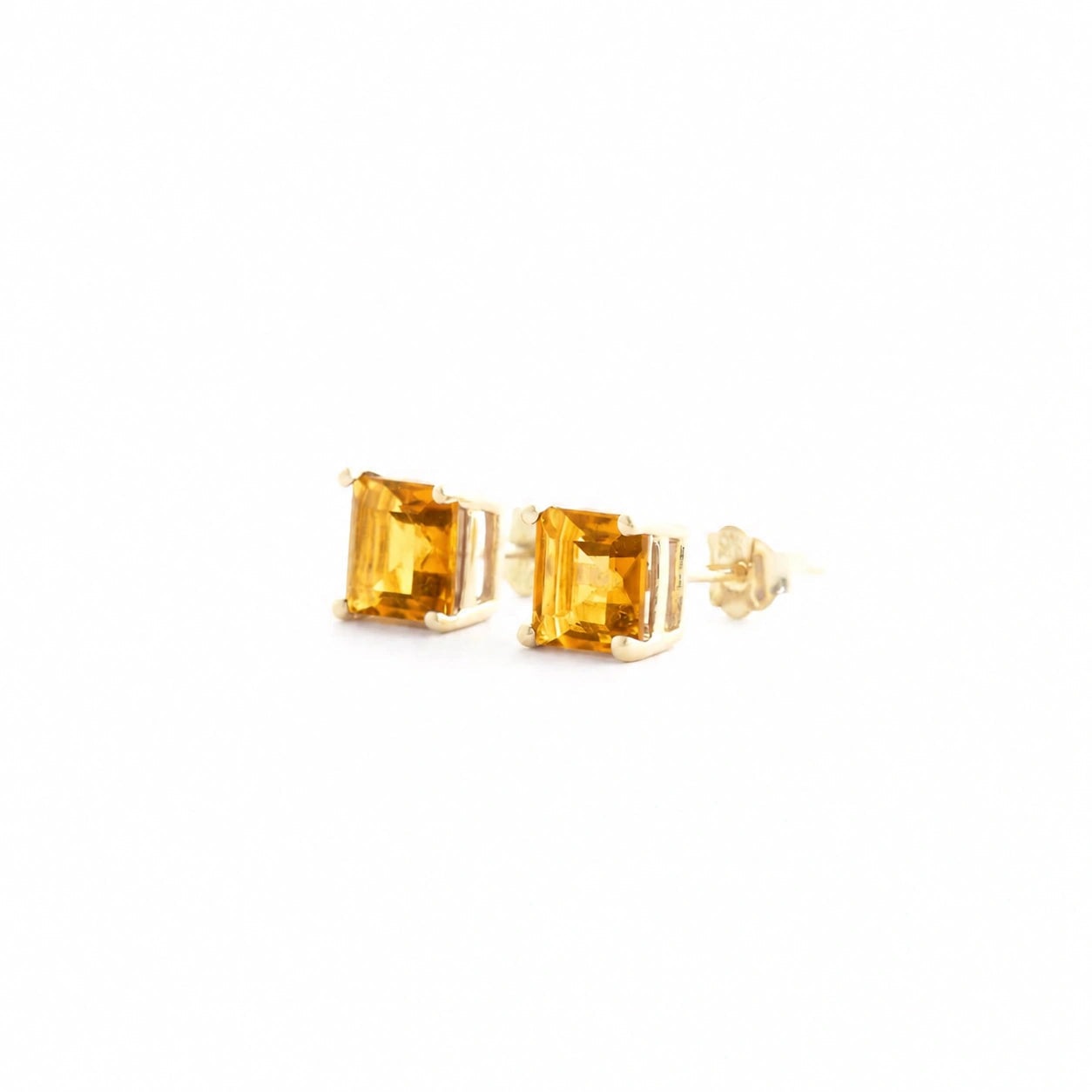Yellow Gold Earrings Citrine 10K — Artemisia
