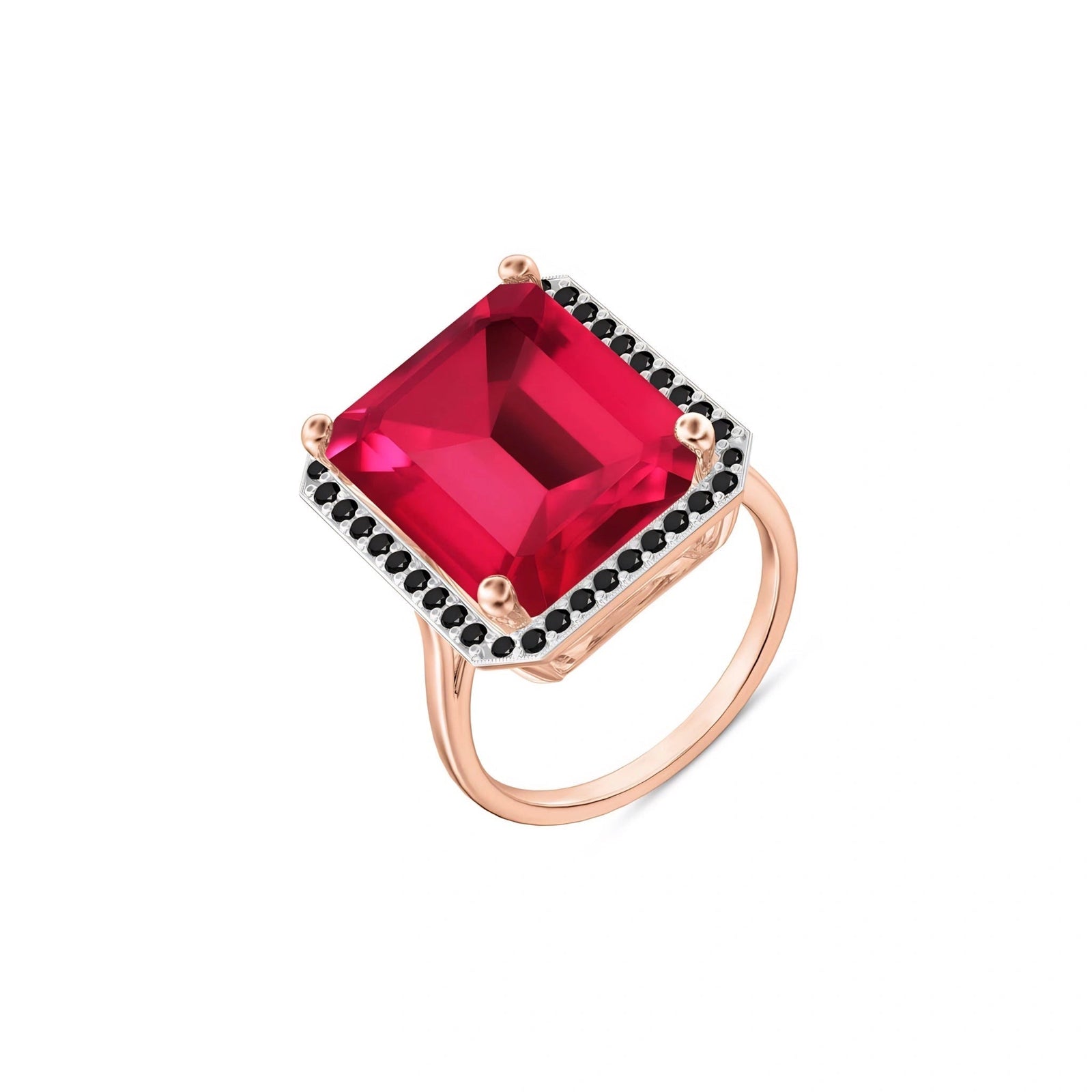 Rose Gold Ring Ruby 10K — Nives