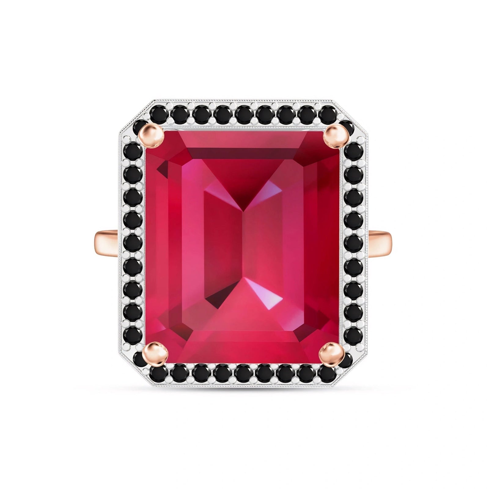 Rose Gold Ring Ruby 10K — Nives