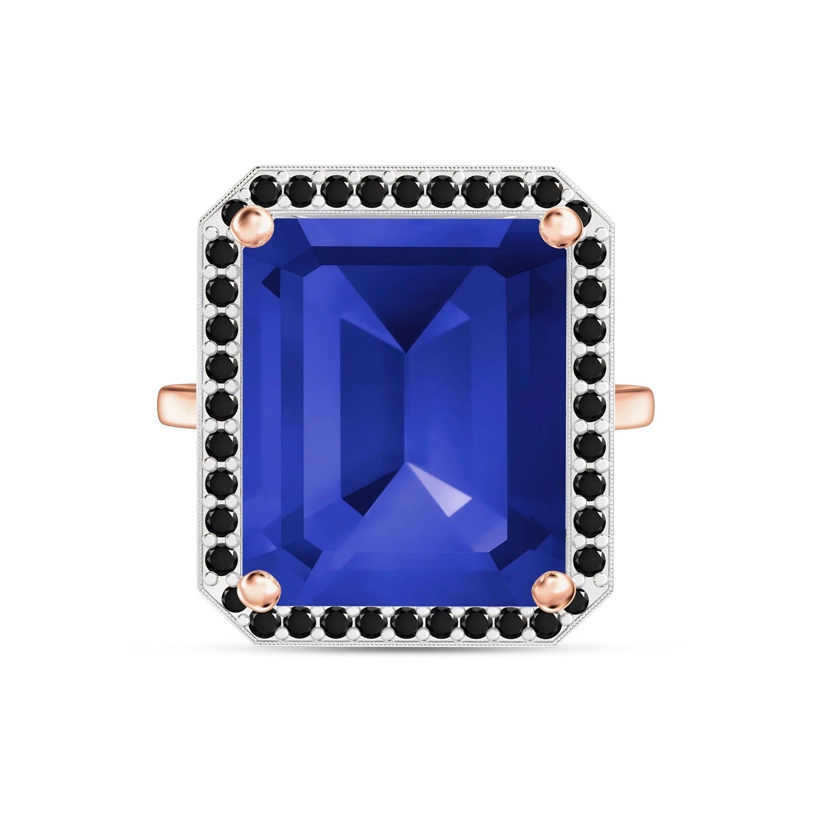 Rose Gold Ring Sapphire 10K — Nives