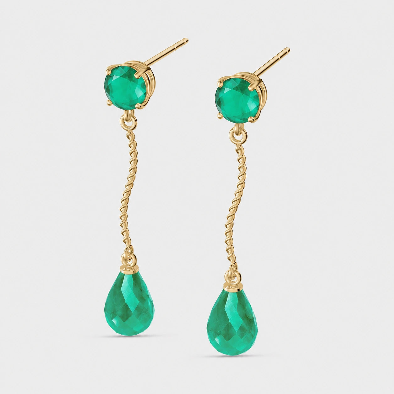 Yellow Gold Emerald — Mariaanastasia