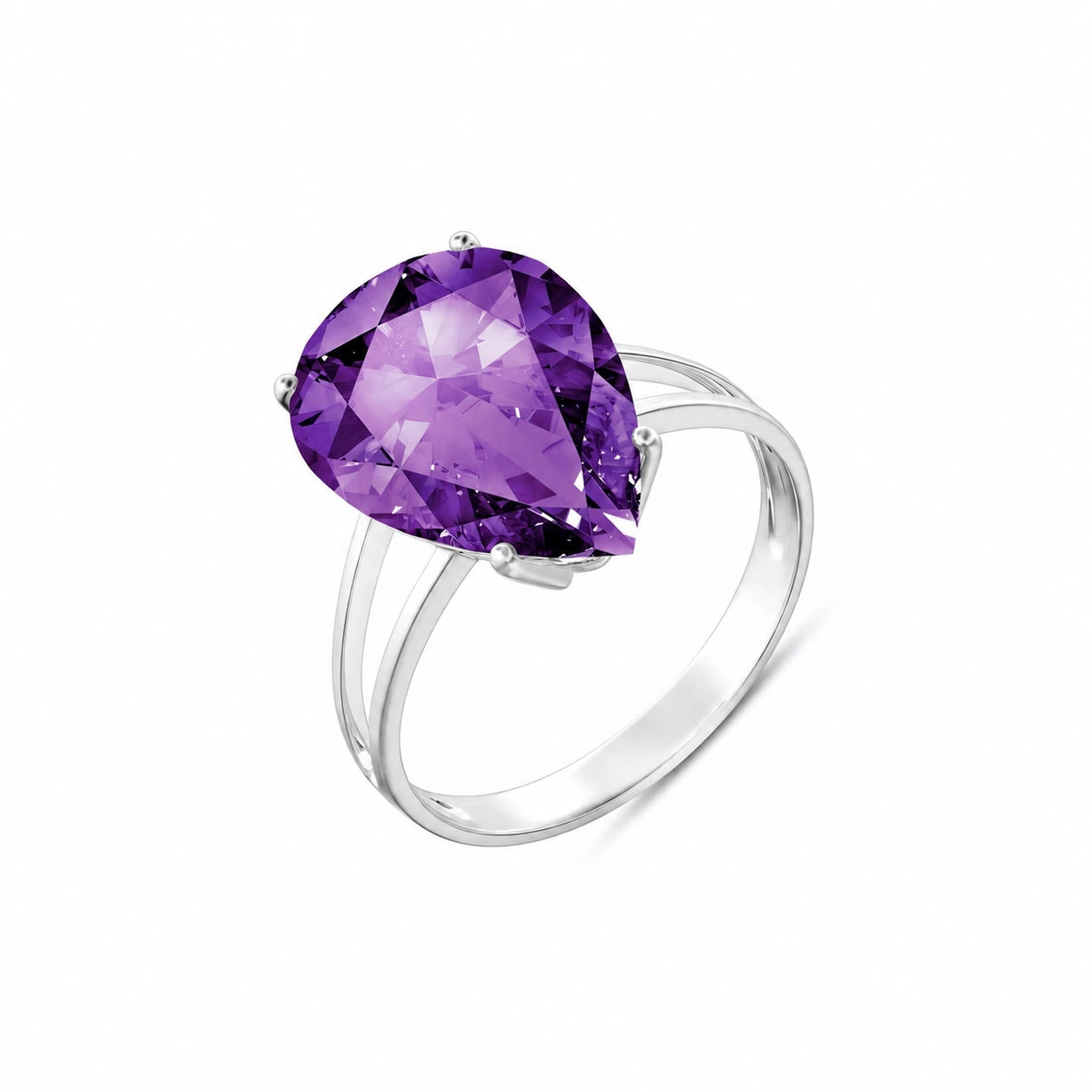 White Gold Amethyst — Claudia