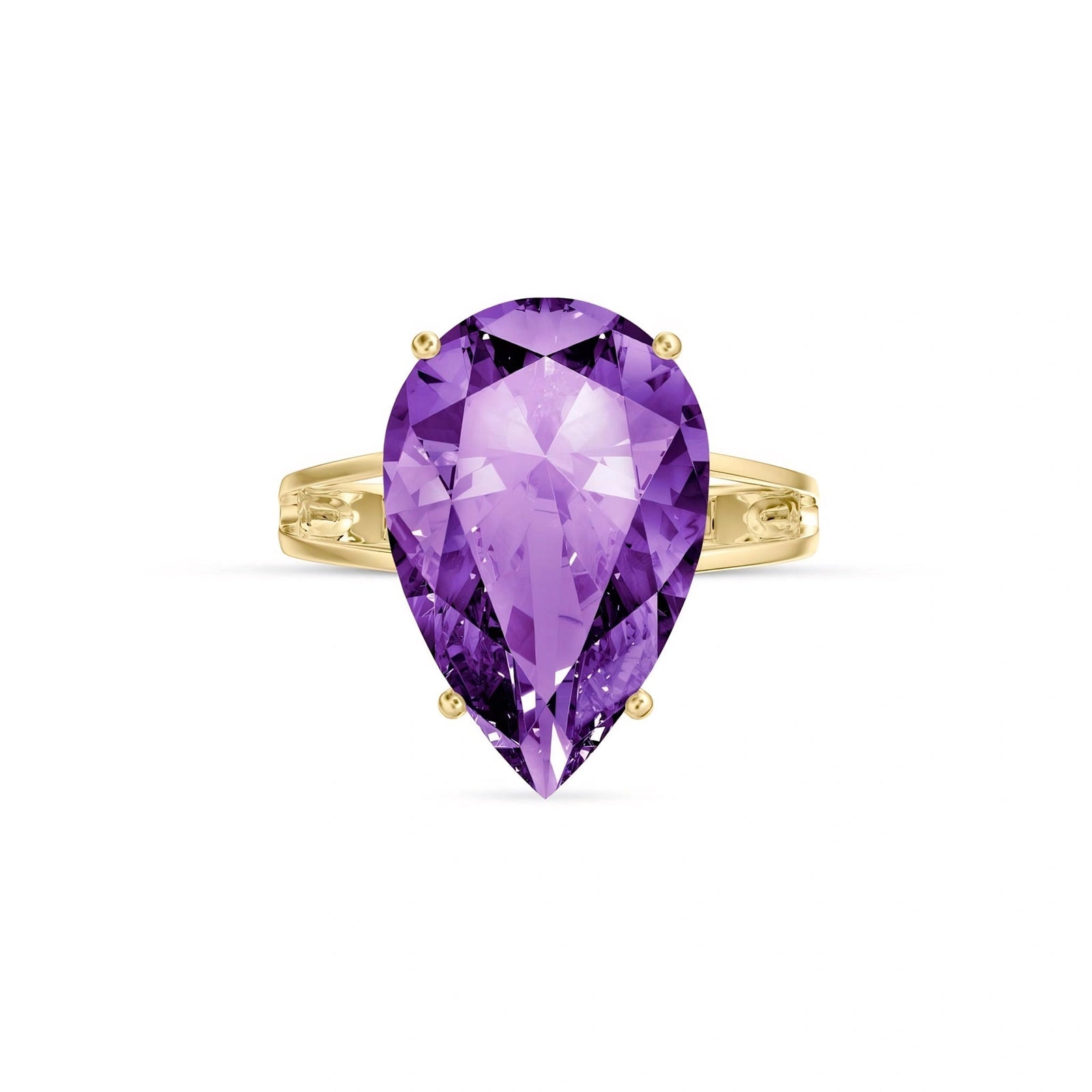 Yellow Gold Amethyst — Claudia
