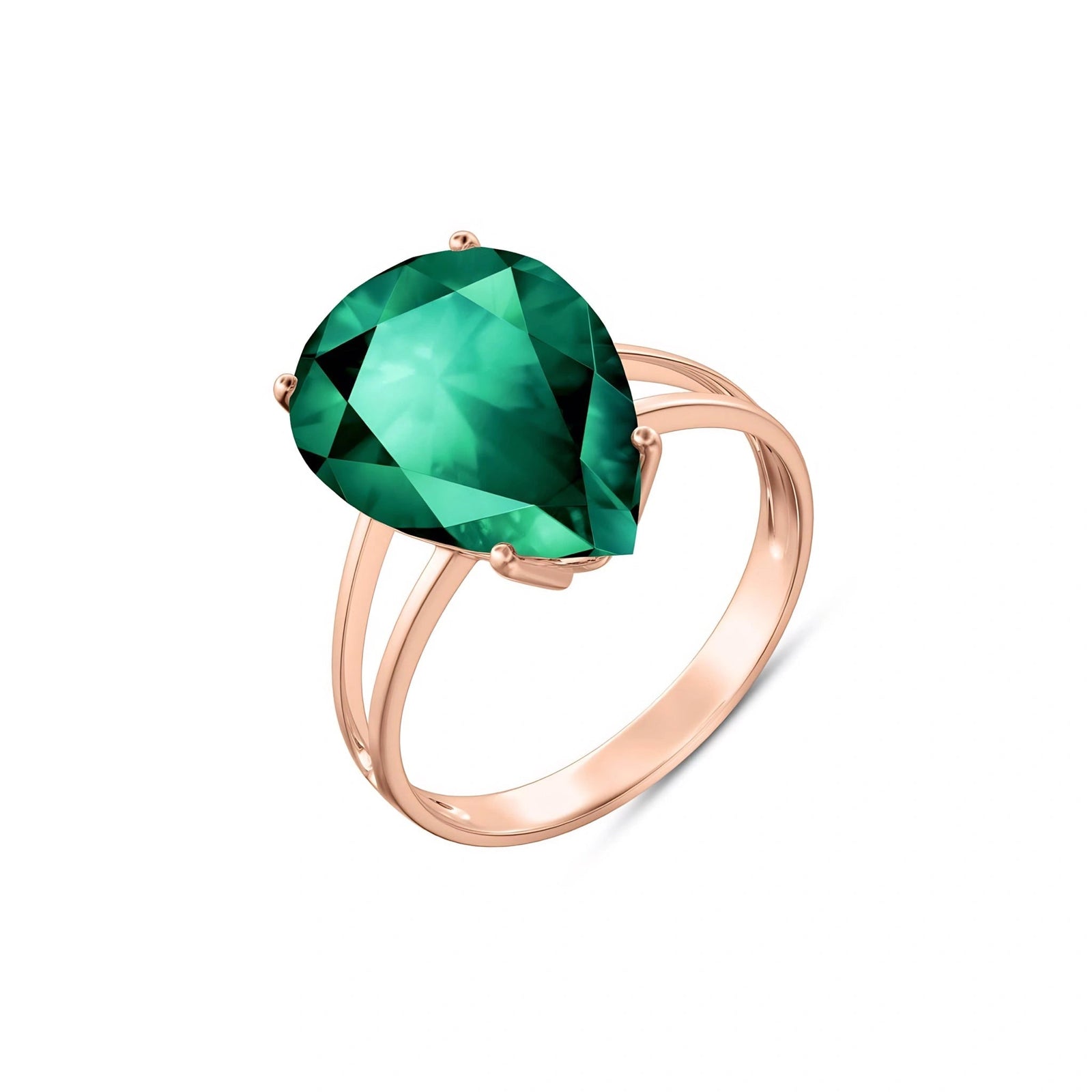 Rose Gold Emerald — Claudia
