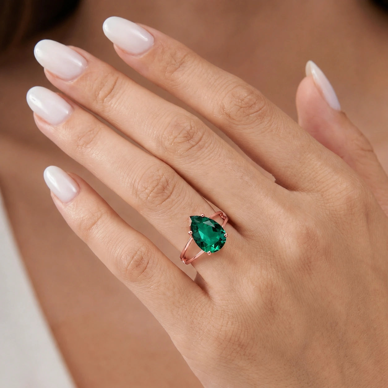 Rose Gold Emerald — Claudia