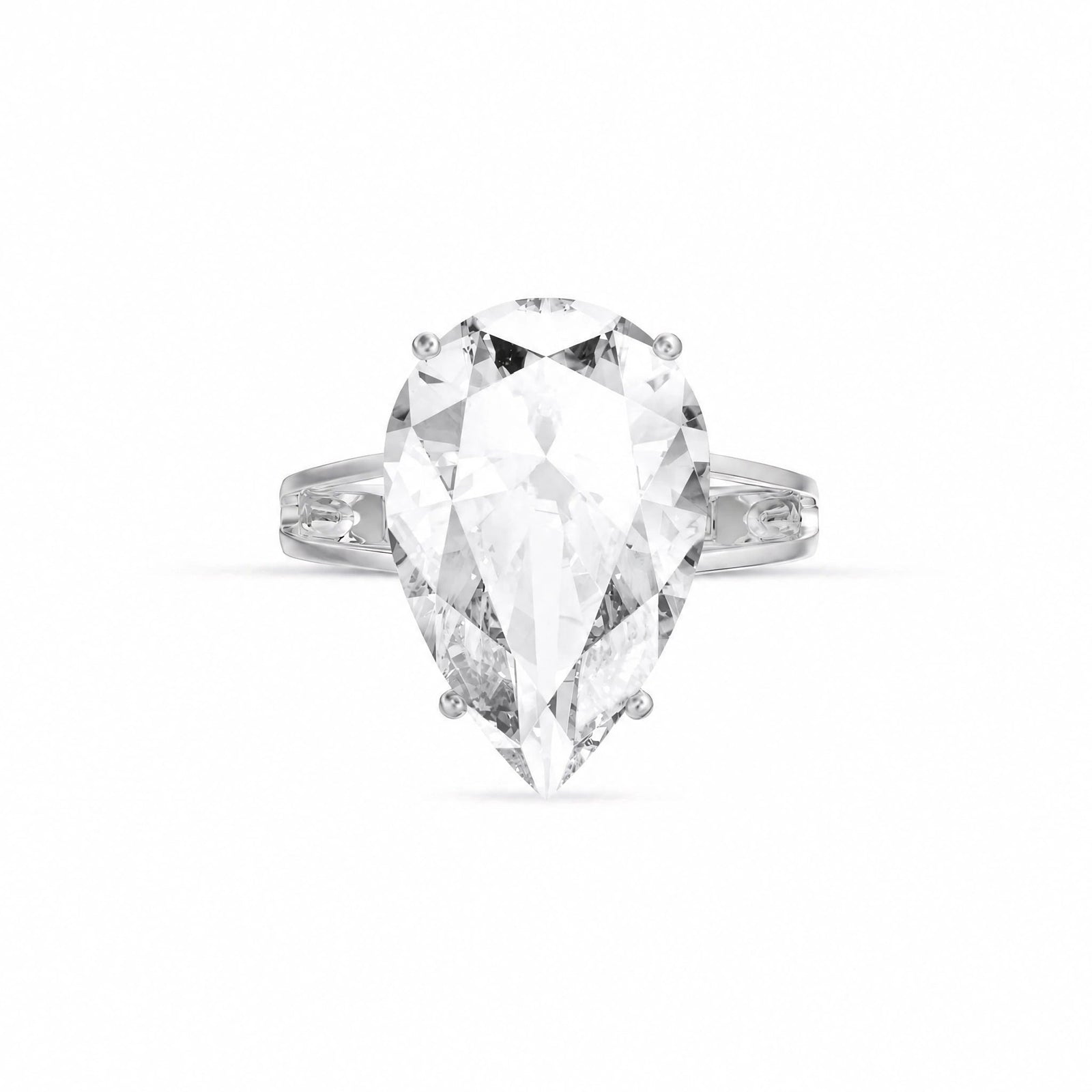 White Gold Heirloom Ring White Topaz 10K — Aurora