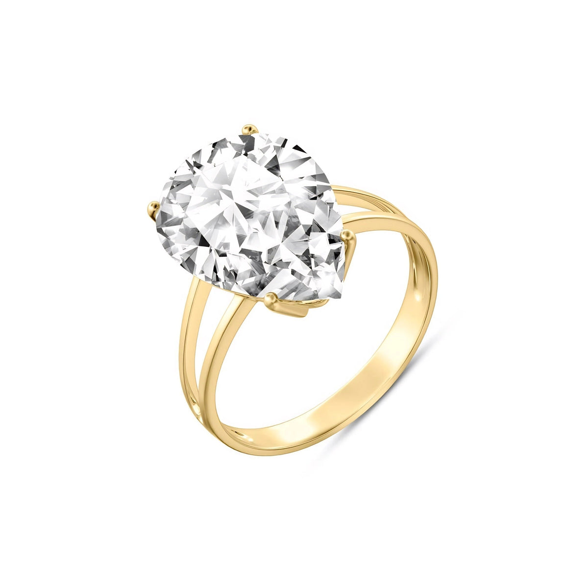 Yellow Gold Heirloom Ring White Topaz 10K — Aurora