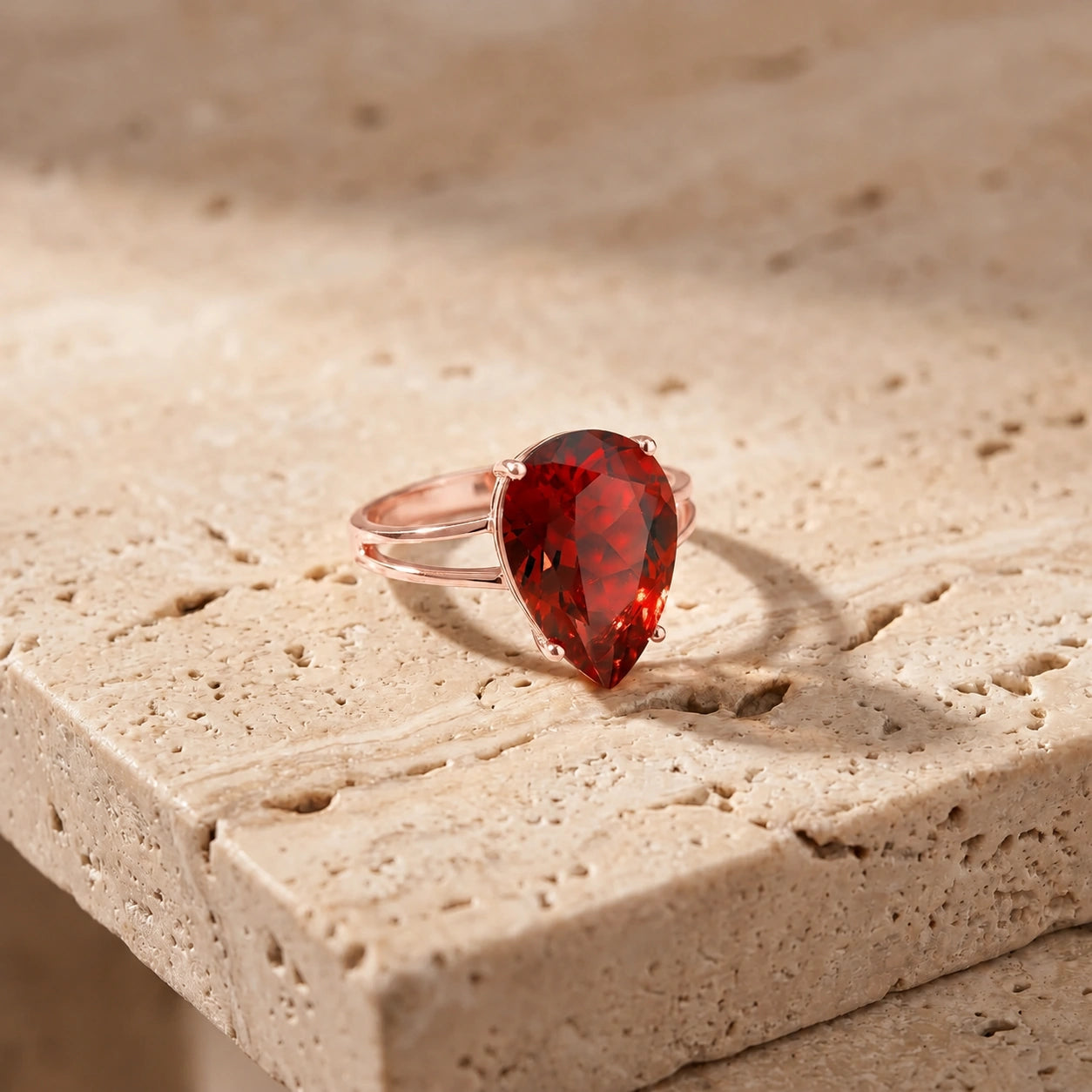 Rose Gold Garnet — Claudia