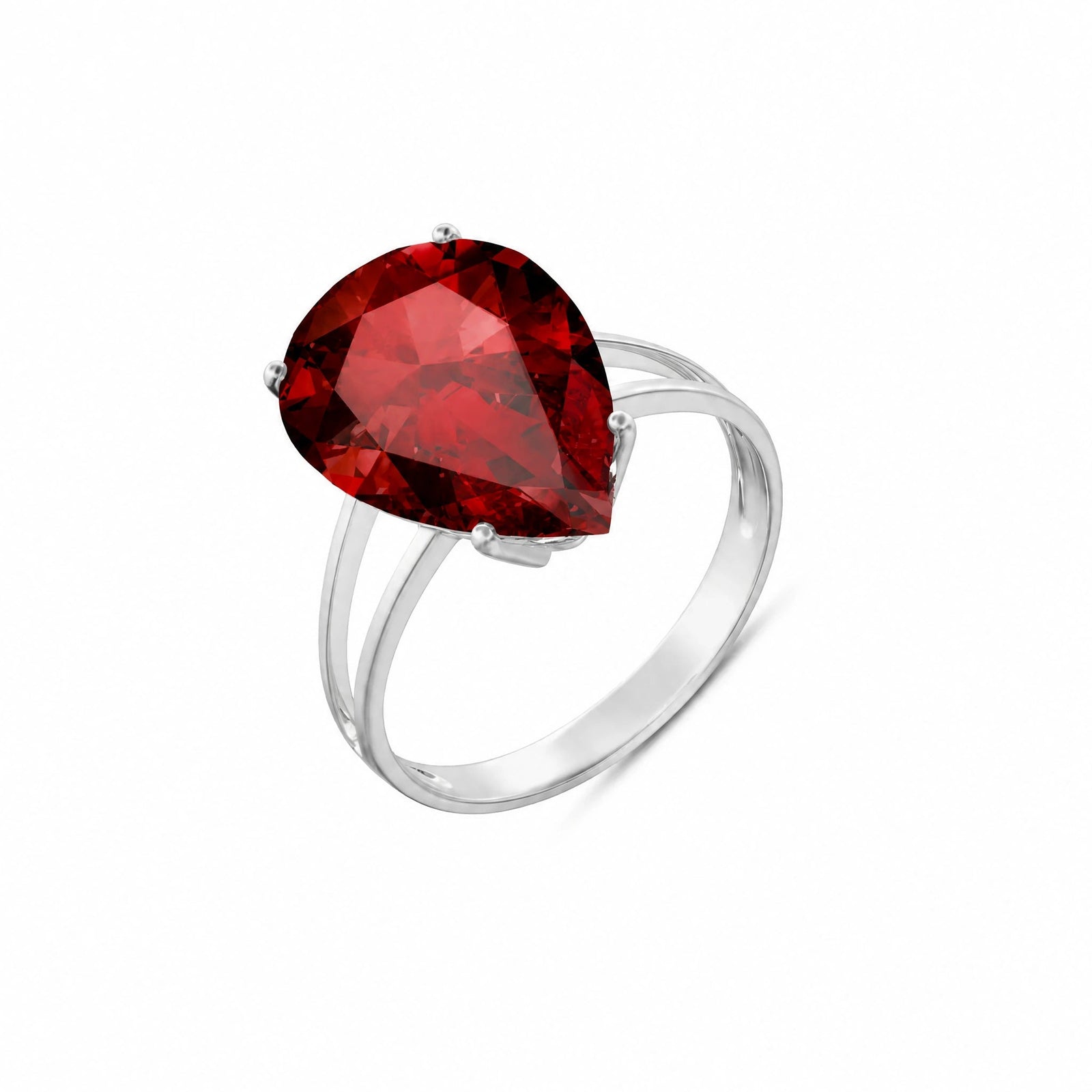 White Gold Garnet — Claudia