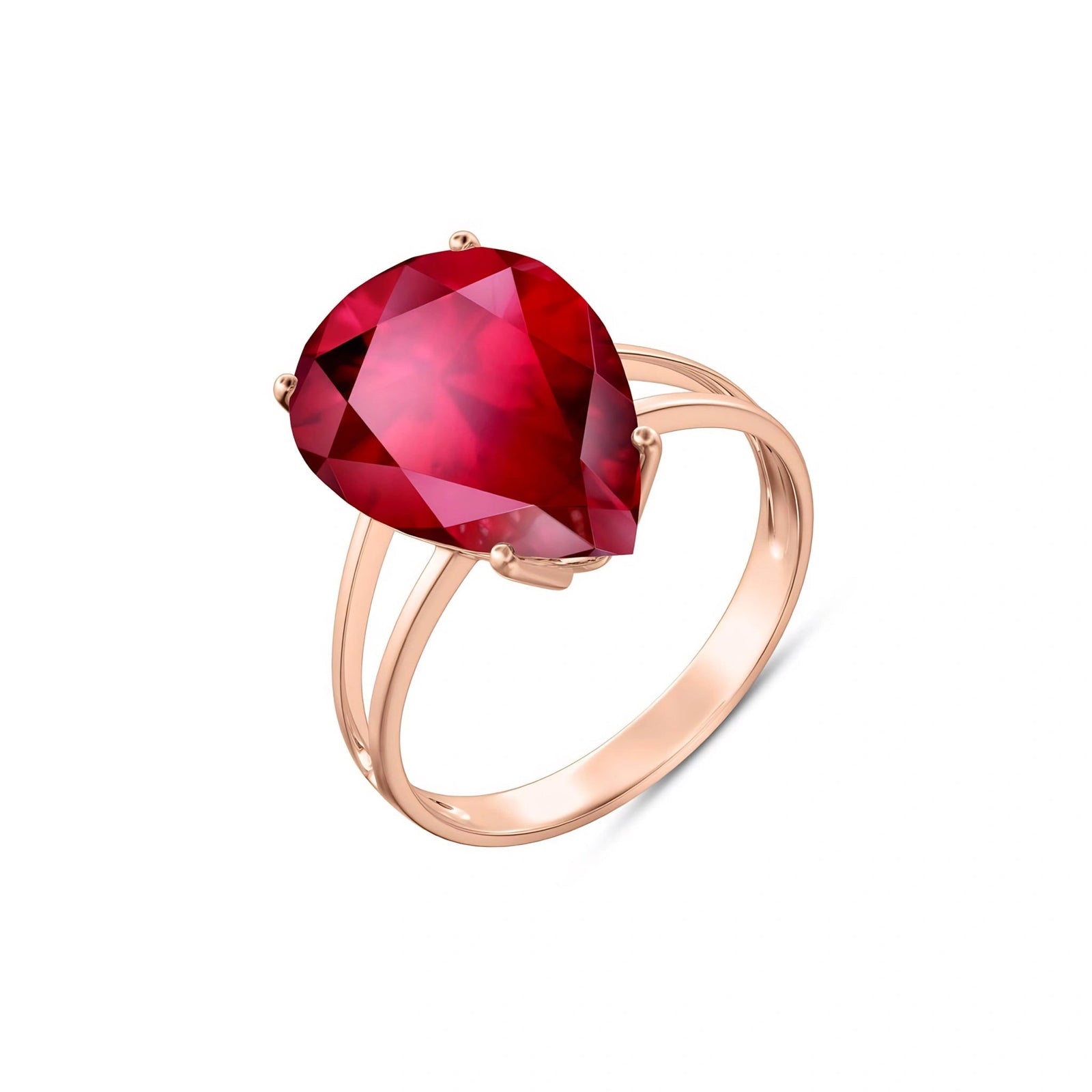Rose Gold Heirloom Ring Ruby 10K — Aurora