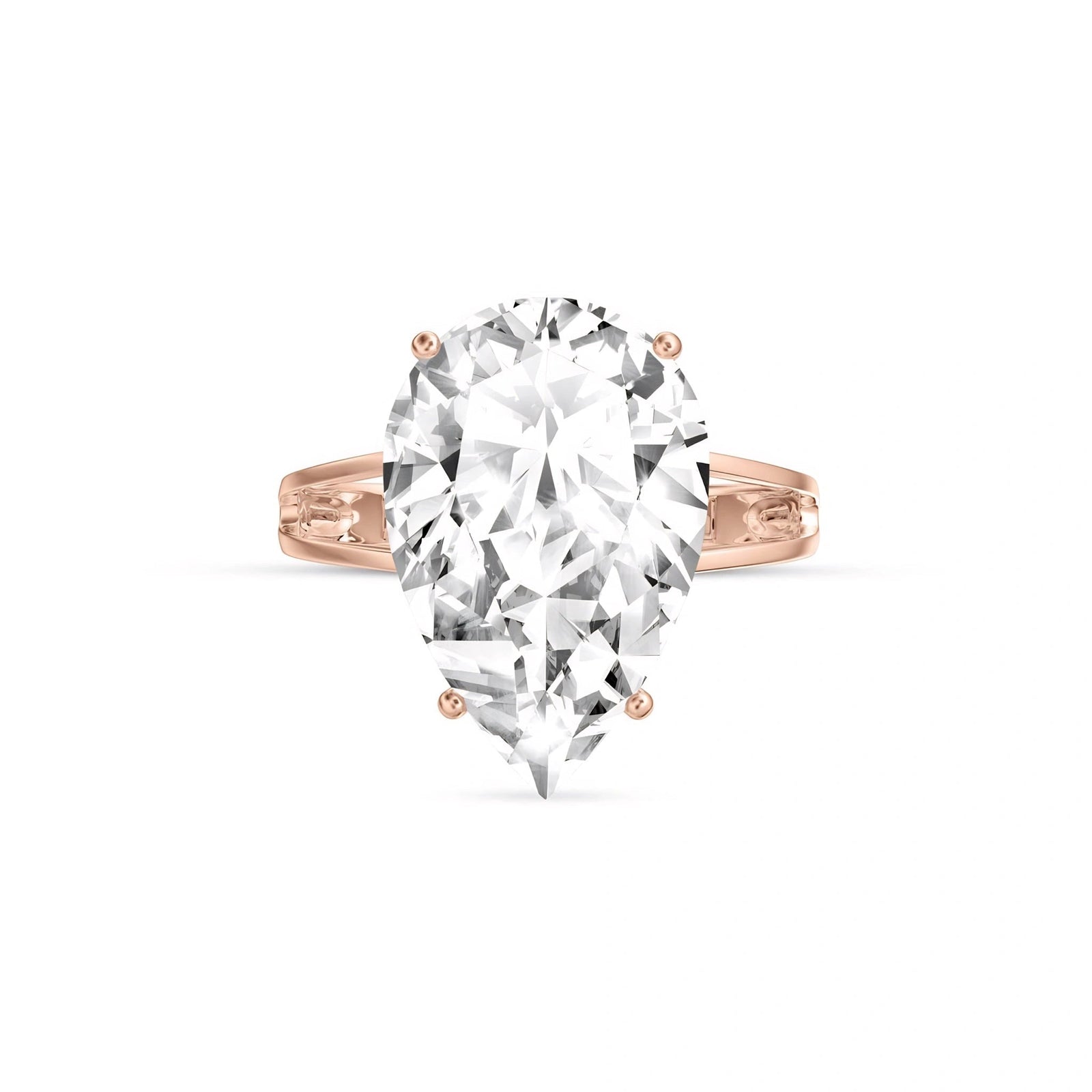 Rose Gold White Topaz — Claudia
