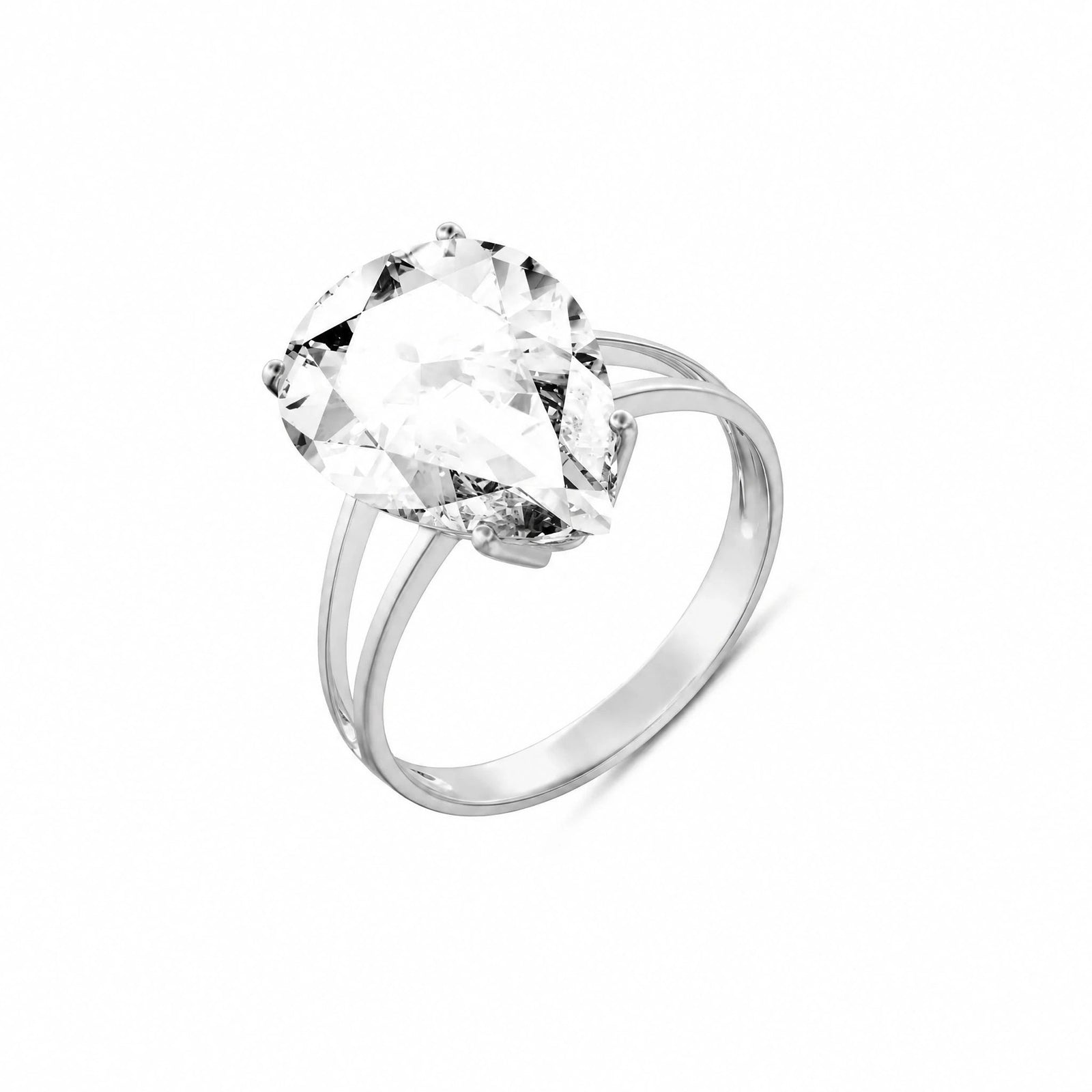White Gold White Topaz — Claudia