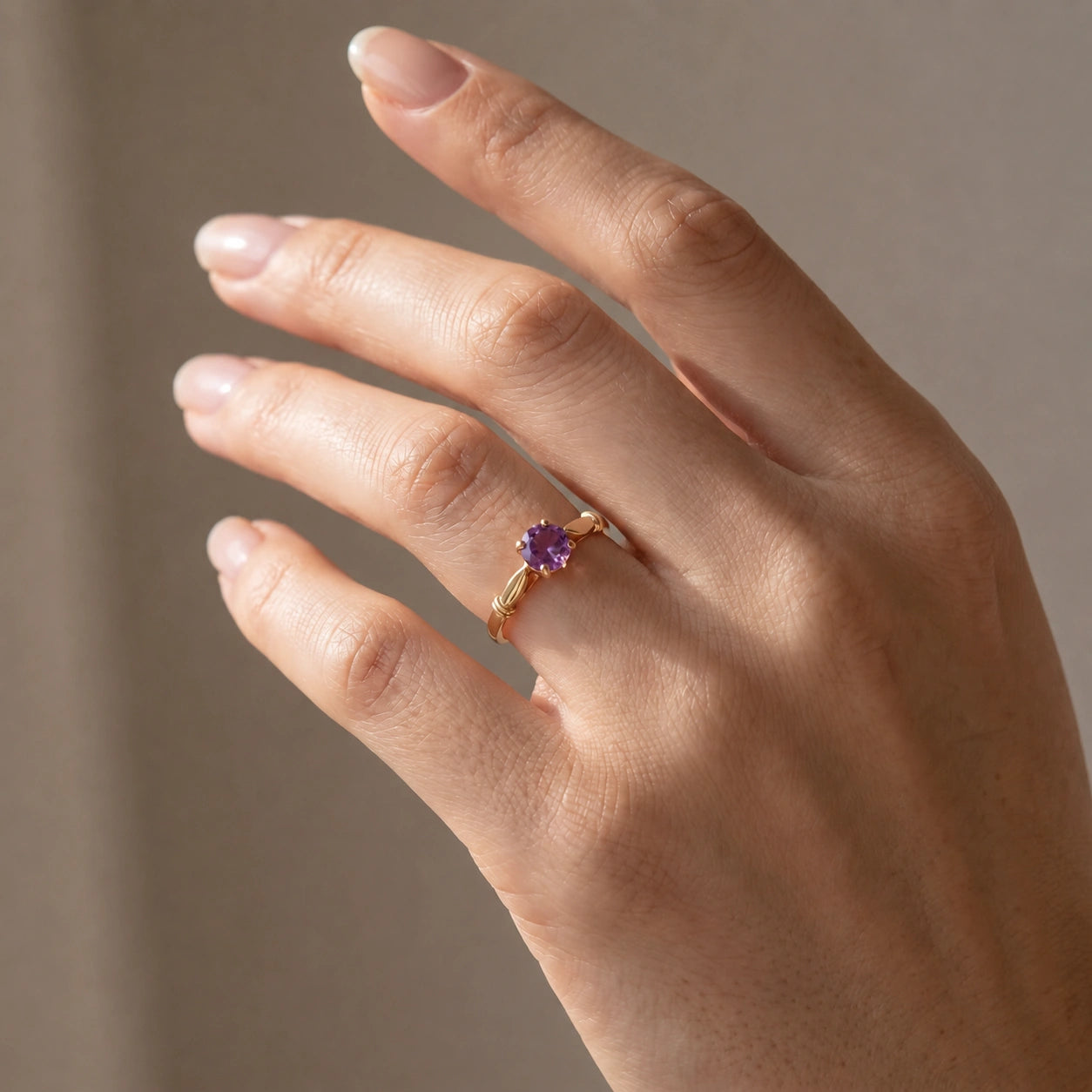 Yellow Gold Amethyst — Ausilia
