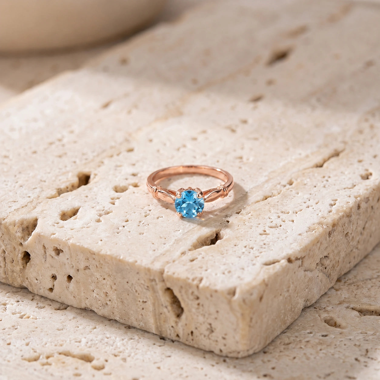 Rose Gold Blue Topaz — Ausilia