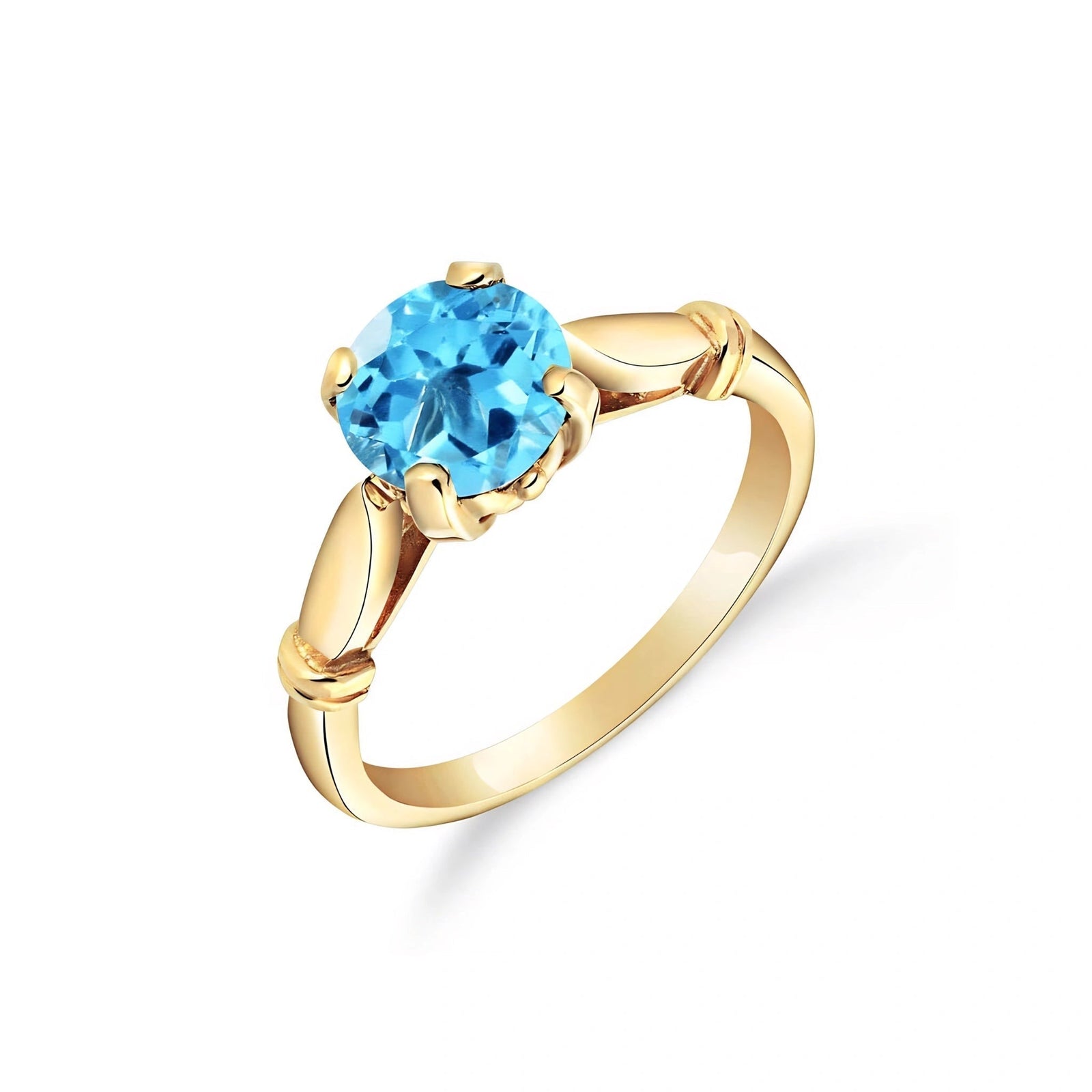 Yellow Gold Blue Topaz — Ausilia