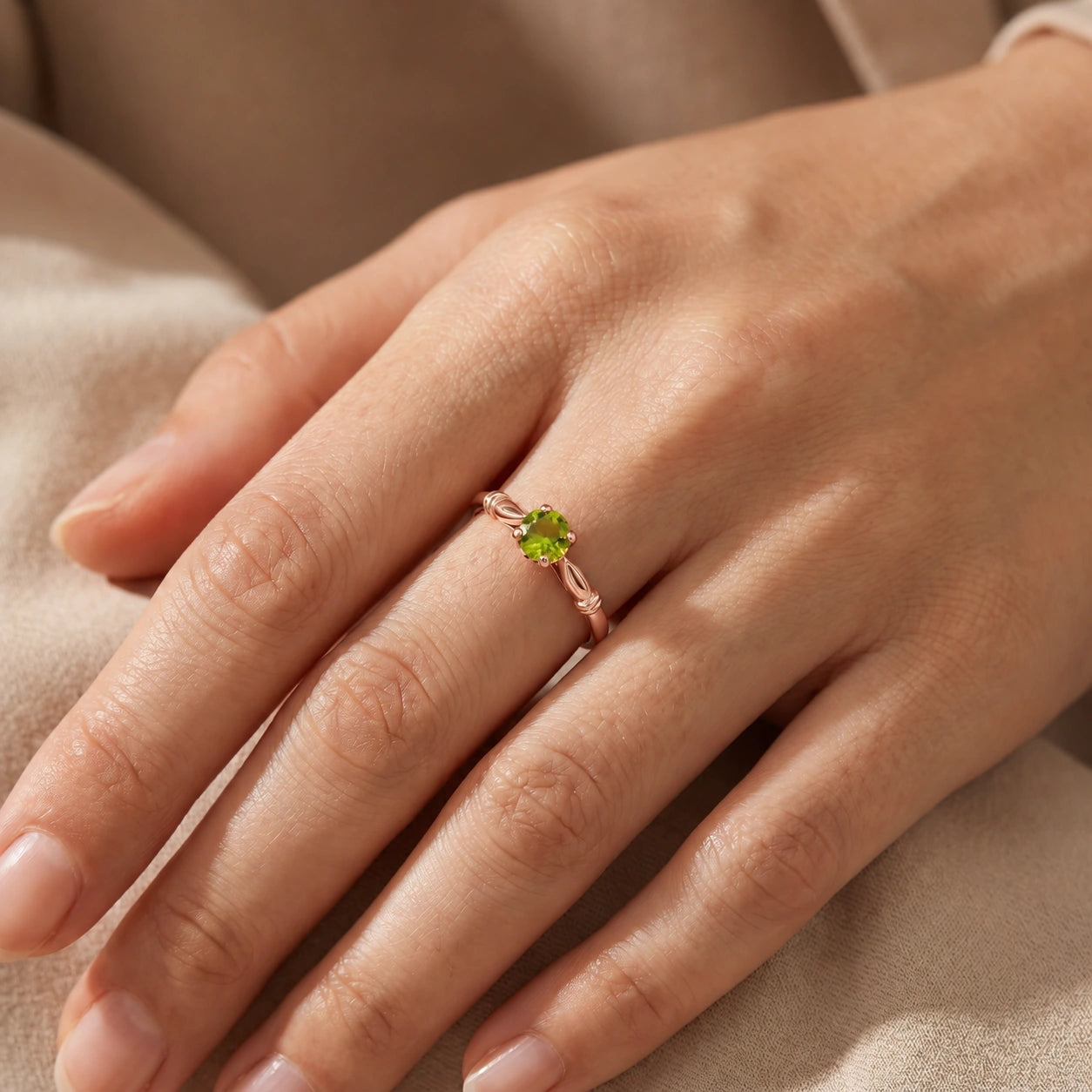 Rose Gold Peridot — Ausilia