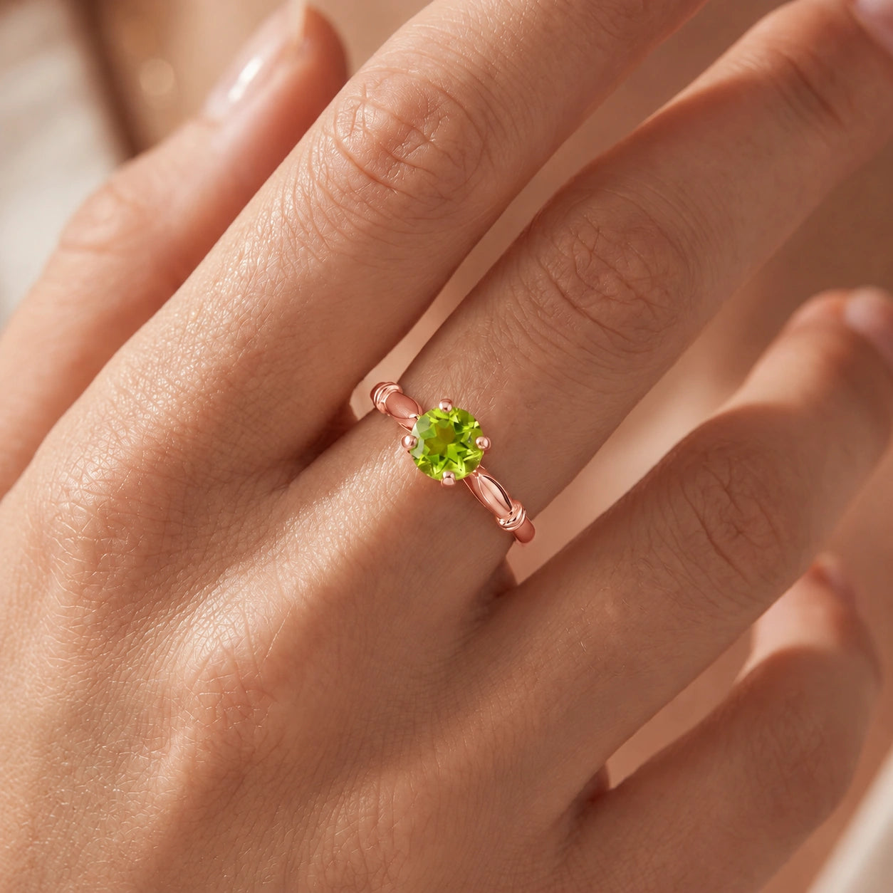 Rose Gold Peridot — Ausilia