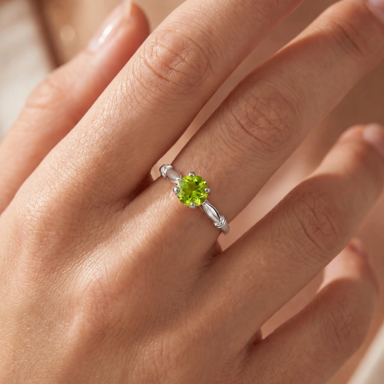 White Gold Peridot — Ausilia