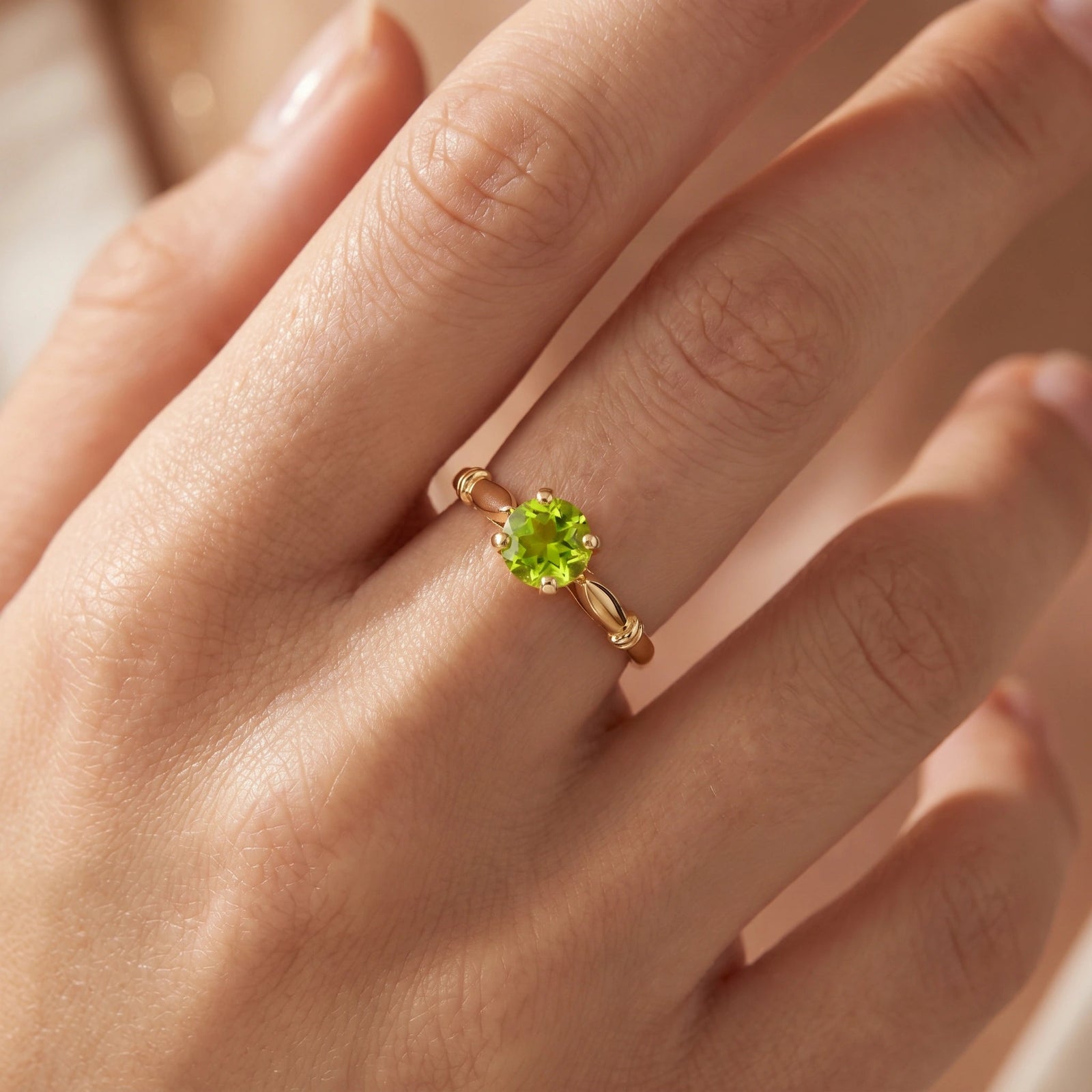 Yellow Gold Peridot — Ausilia