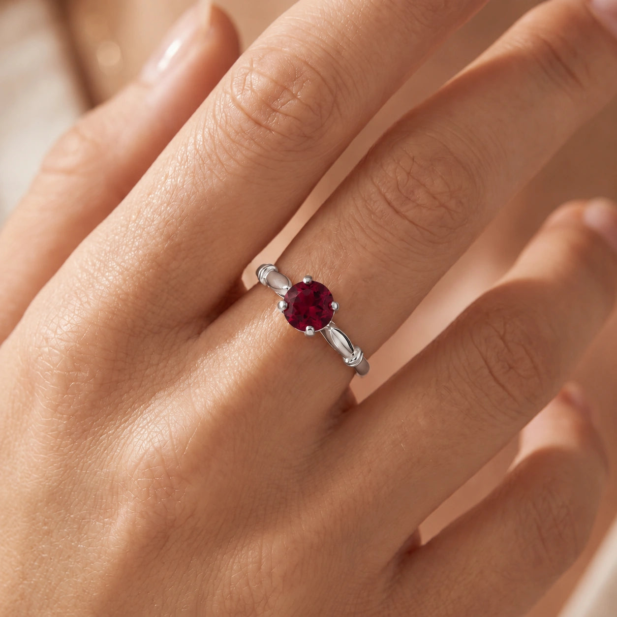 White Gold Ruby — Ausilia