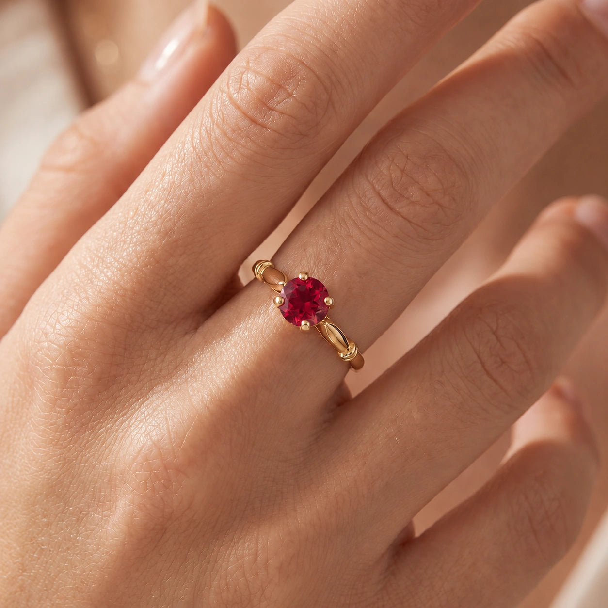 Yellow Gold Ruby — Ausilia