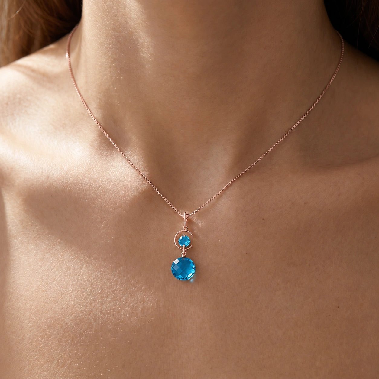 Rose Gold Blue Topaz — Azzolina