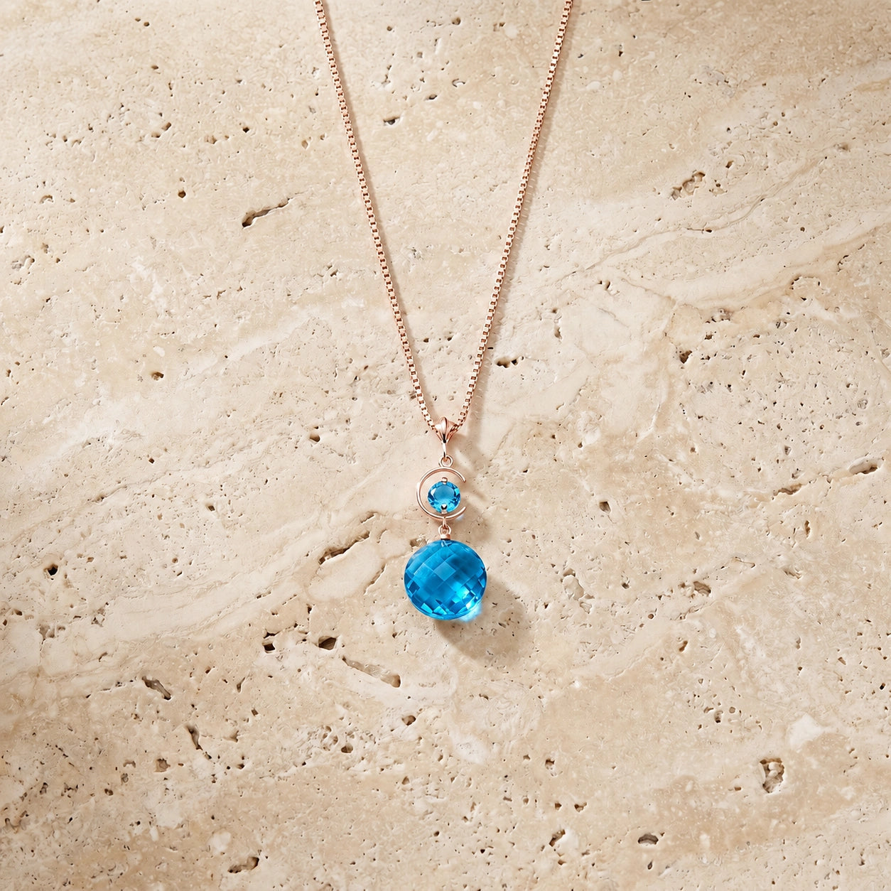 Rose Gold Blue Topaz — Azzolina