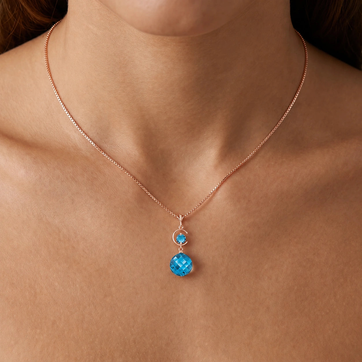 Rose Gold Blue Topaz — Azzolina