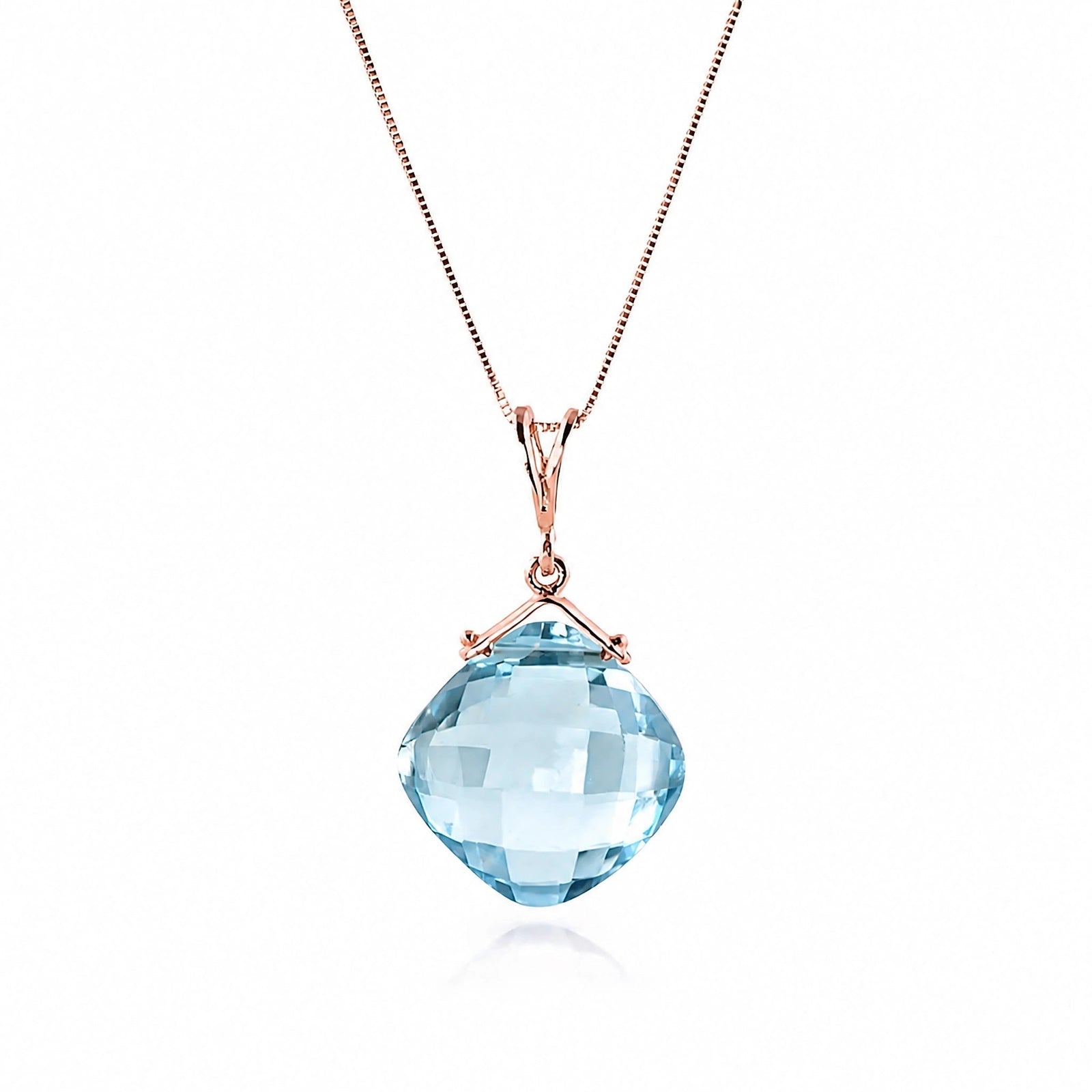 Rose Gold Blue Topaz — Celina