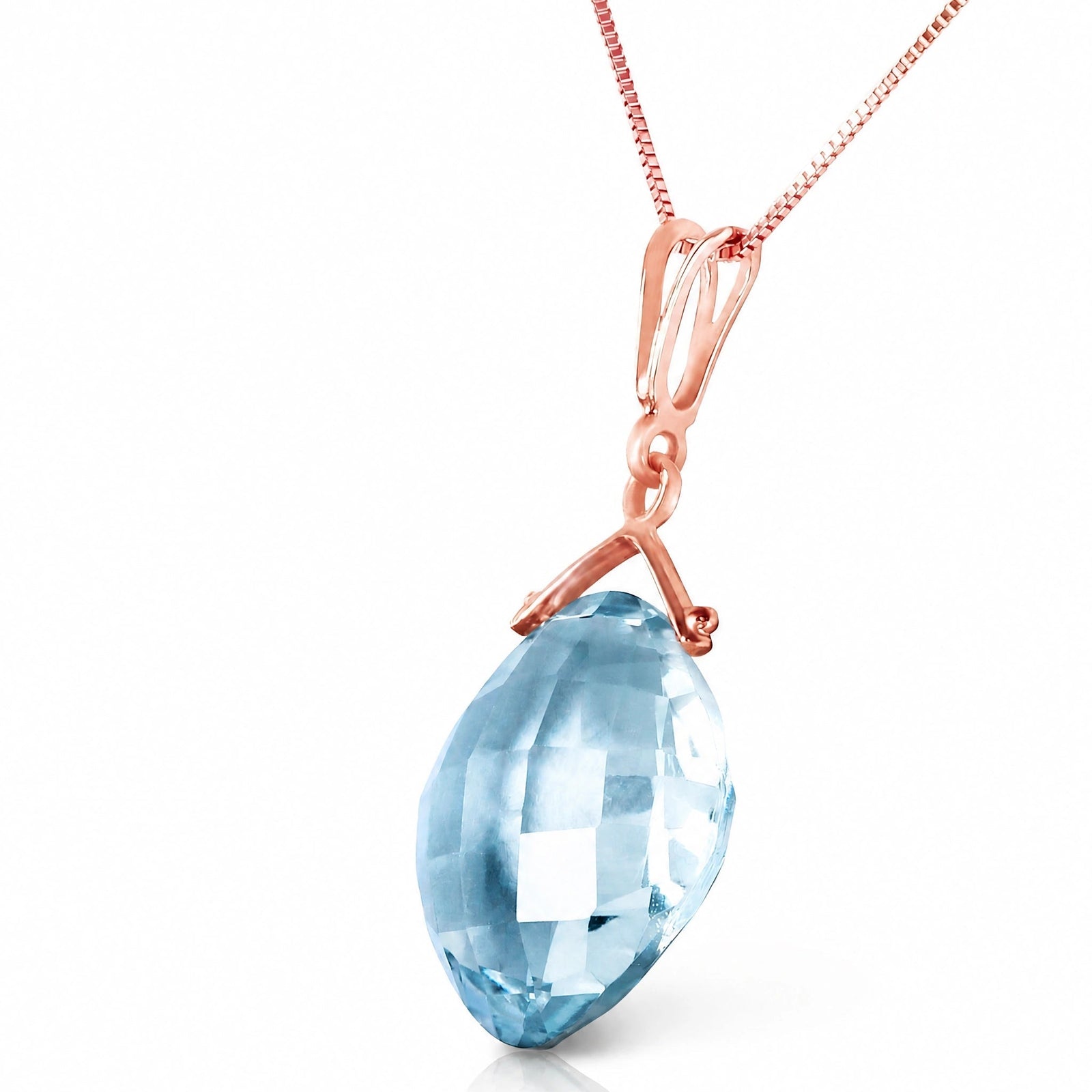 Rose Gold Blue Topaz — Celina
