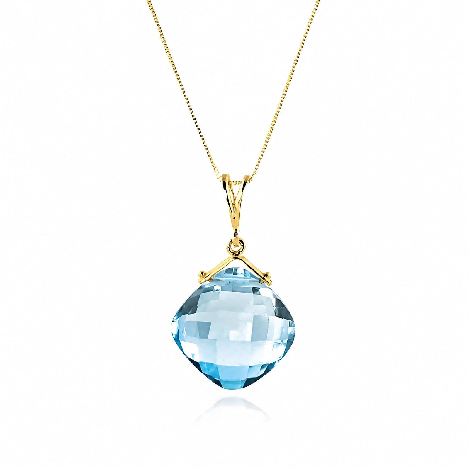 Yellow Gold Blue Topaz — Celina