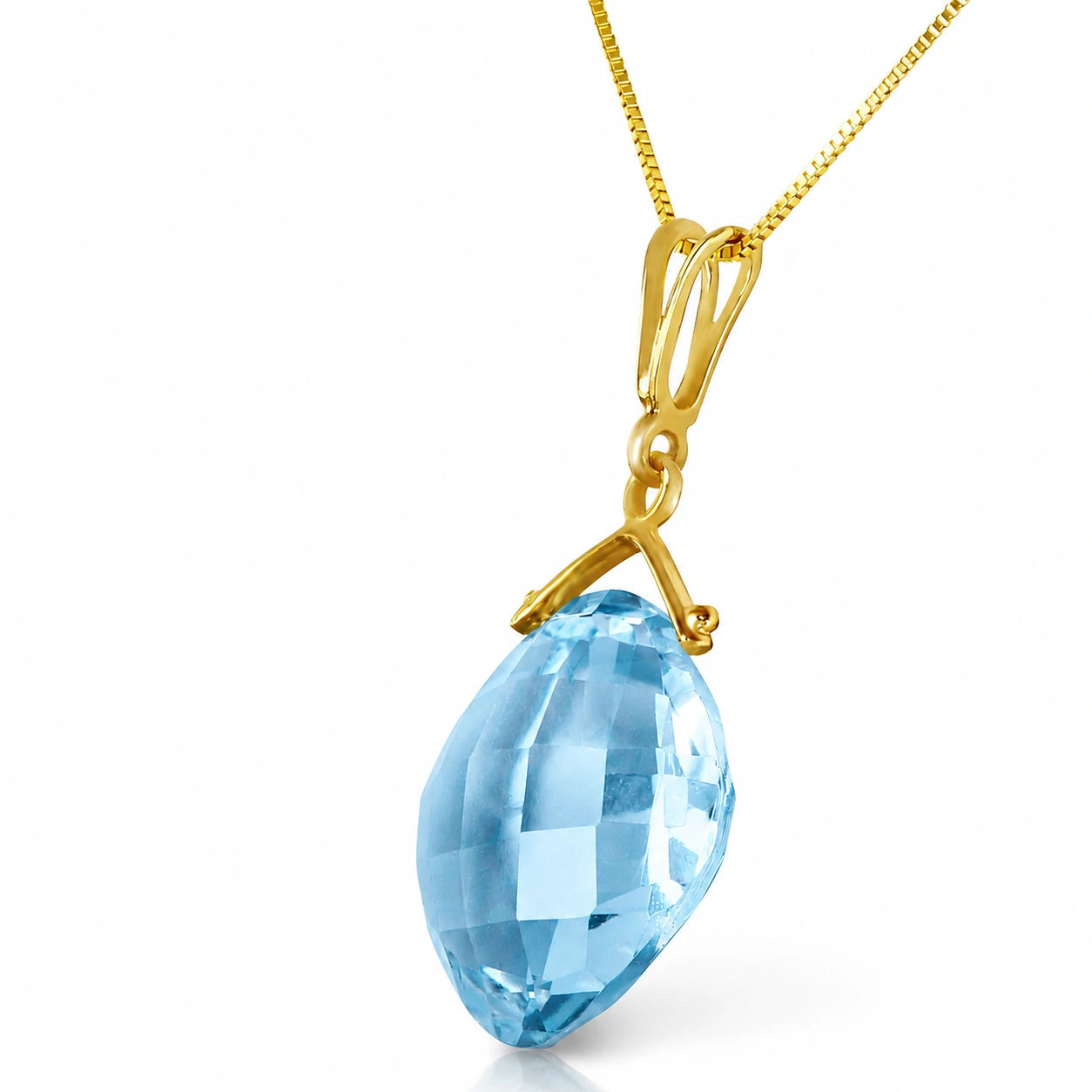 Yellow Gold Blue Topaz — Celina