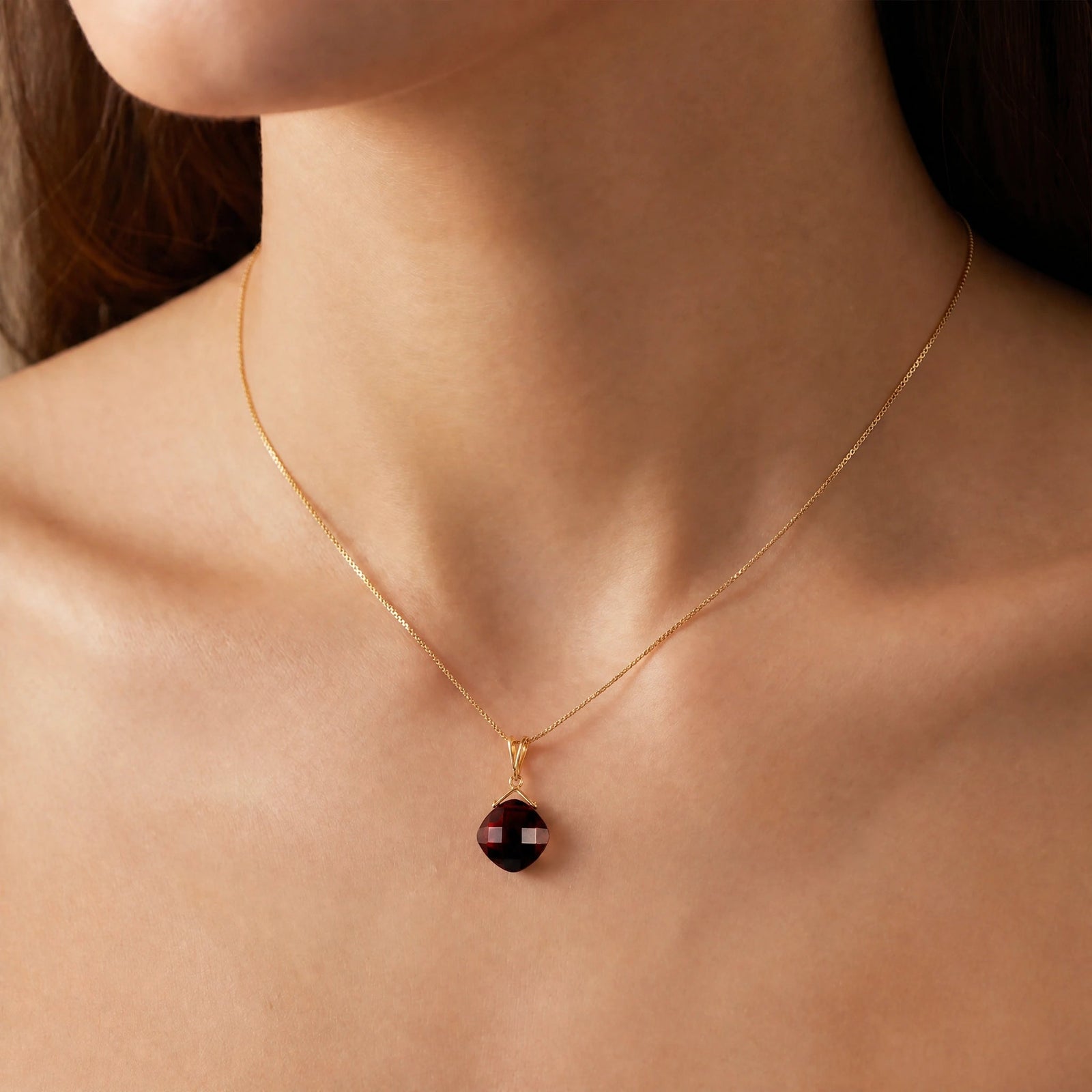 Yellow Gold Garnet — Celina