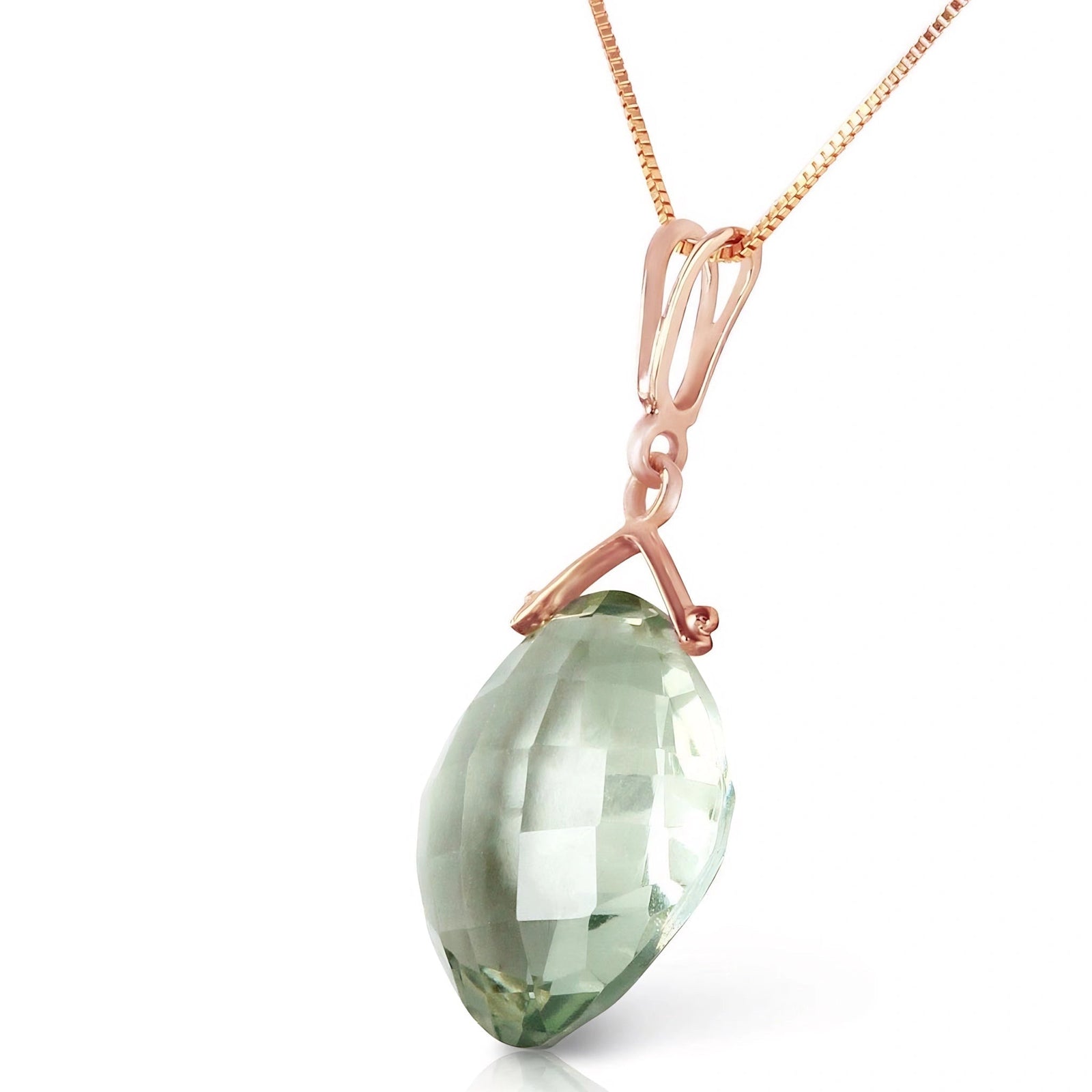 Rose Gold Green Amethyst — Celina