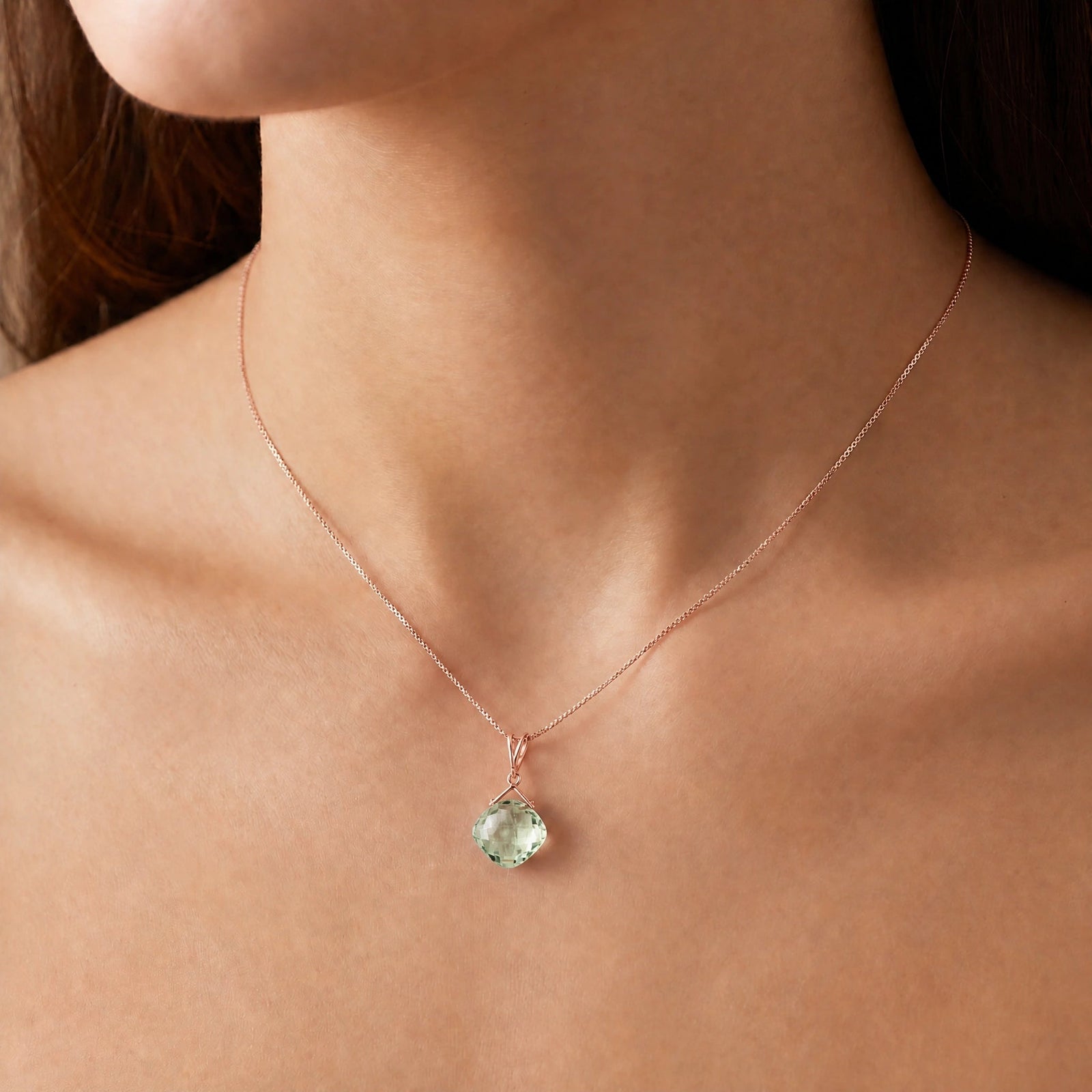 Rose Gold Green Amethyst — Celina