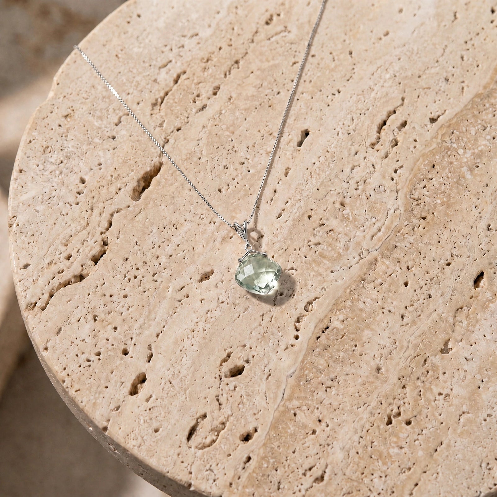 White Gold Green Amethyst — Celina