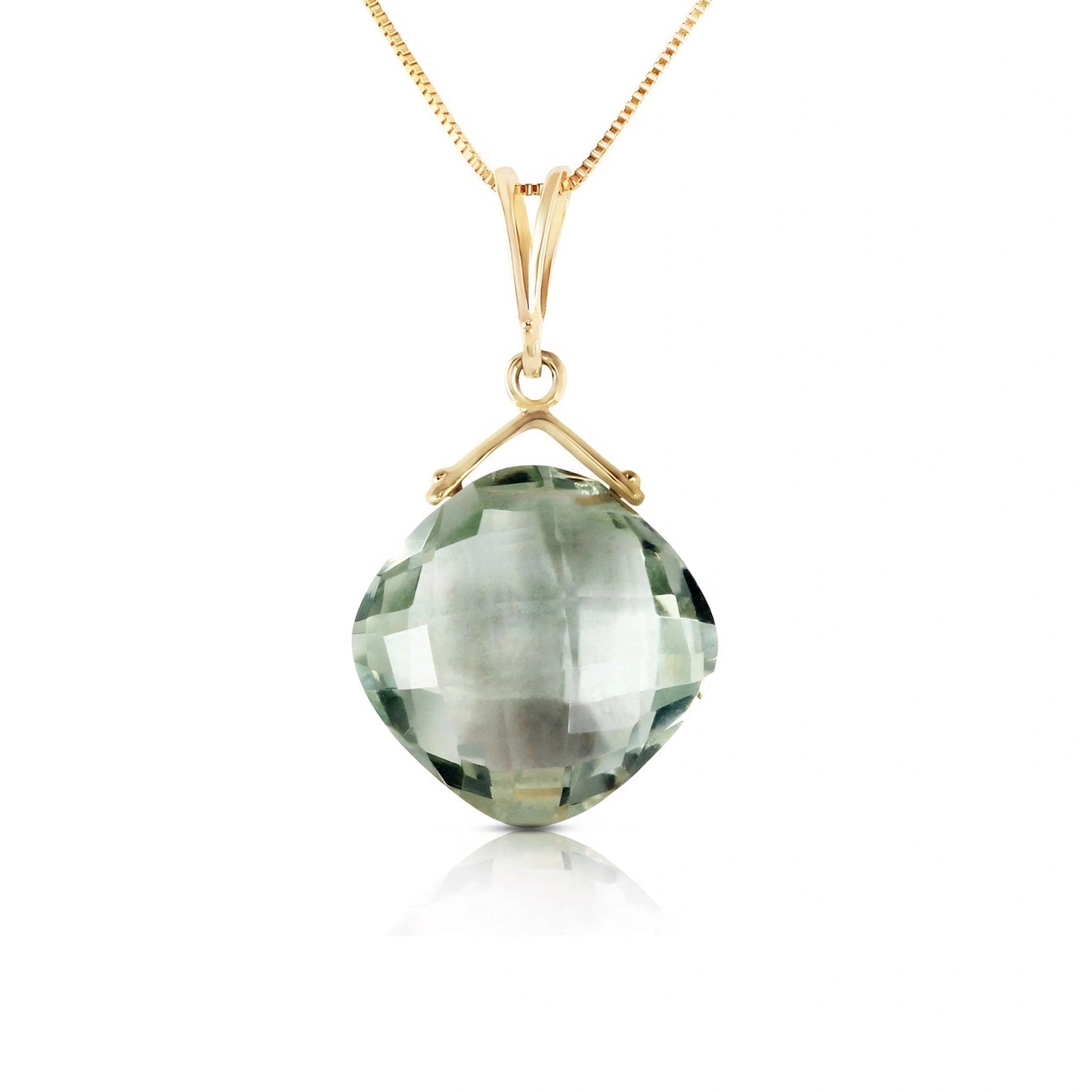 Yellow Gold Green Amethyst — Celina