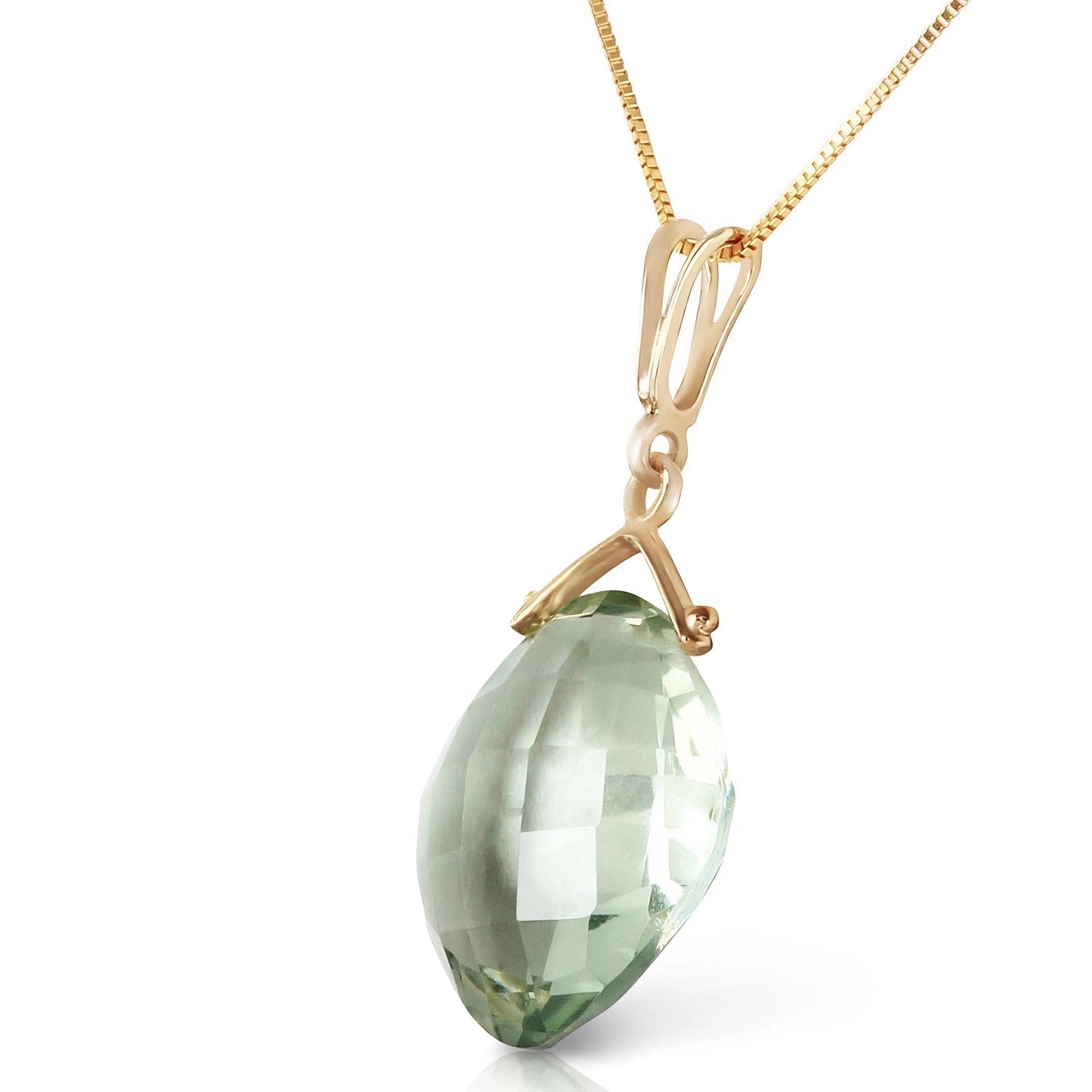 Yellow Gold Green Amethyst — Celina