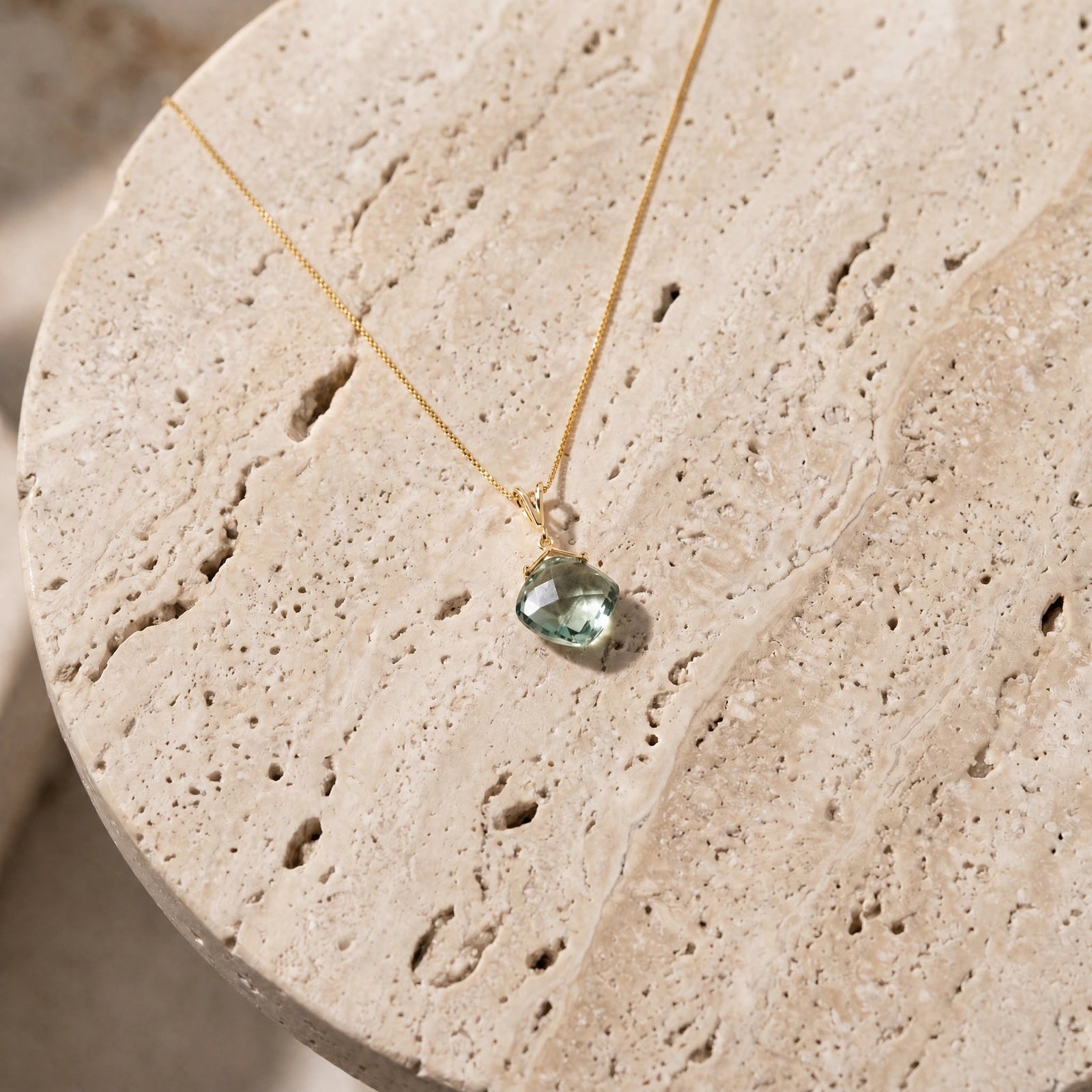 Yellow Gold Green Amethyst — Celina