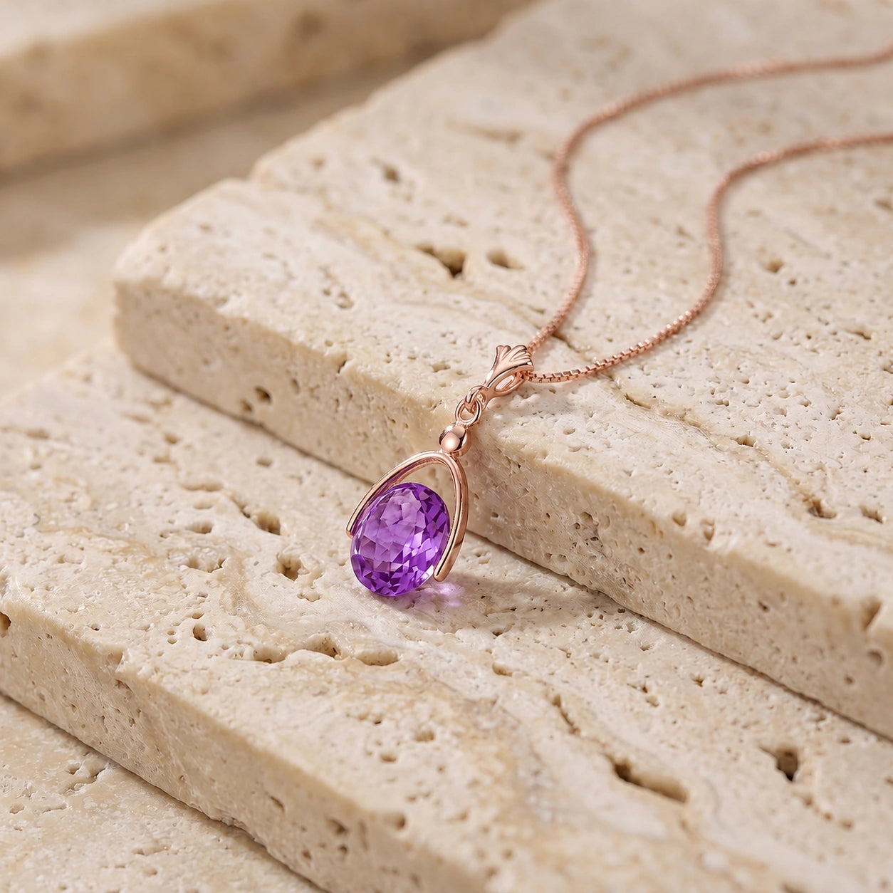 Rose Gold Amethyst — Rosanna